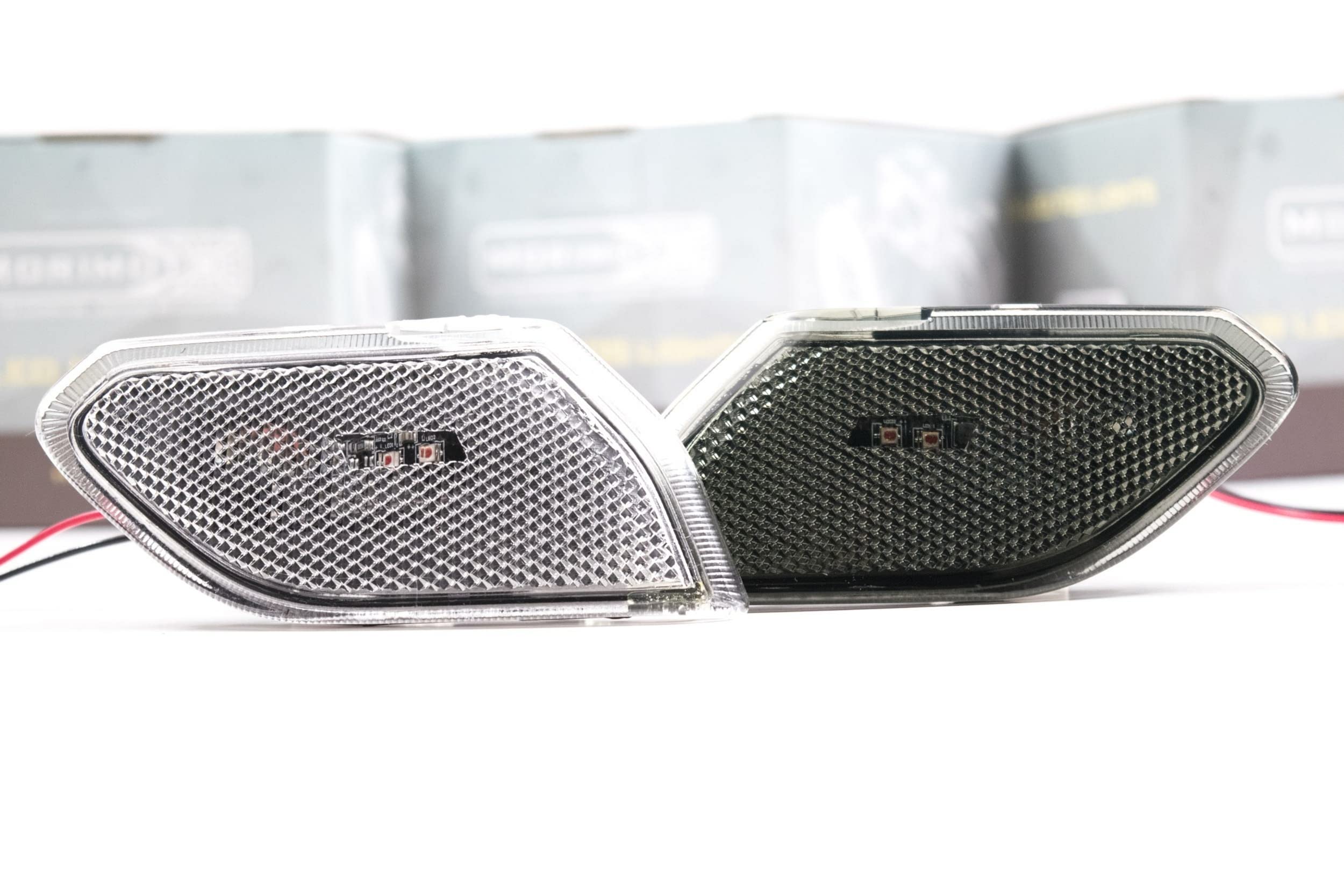 Morimoto XB LED Side Markers for Jeep Wrangler JL 2018+ | Plug & Play OEM Replacement | Smoked Lens Performance Upgrade | Complete Pair (LF511) | Perfect for Off-Roading & Night Driving