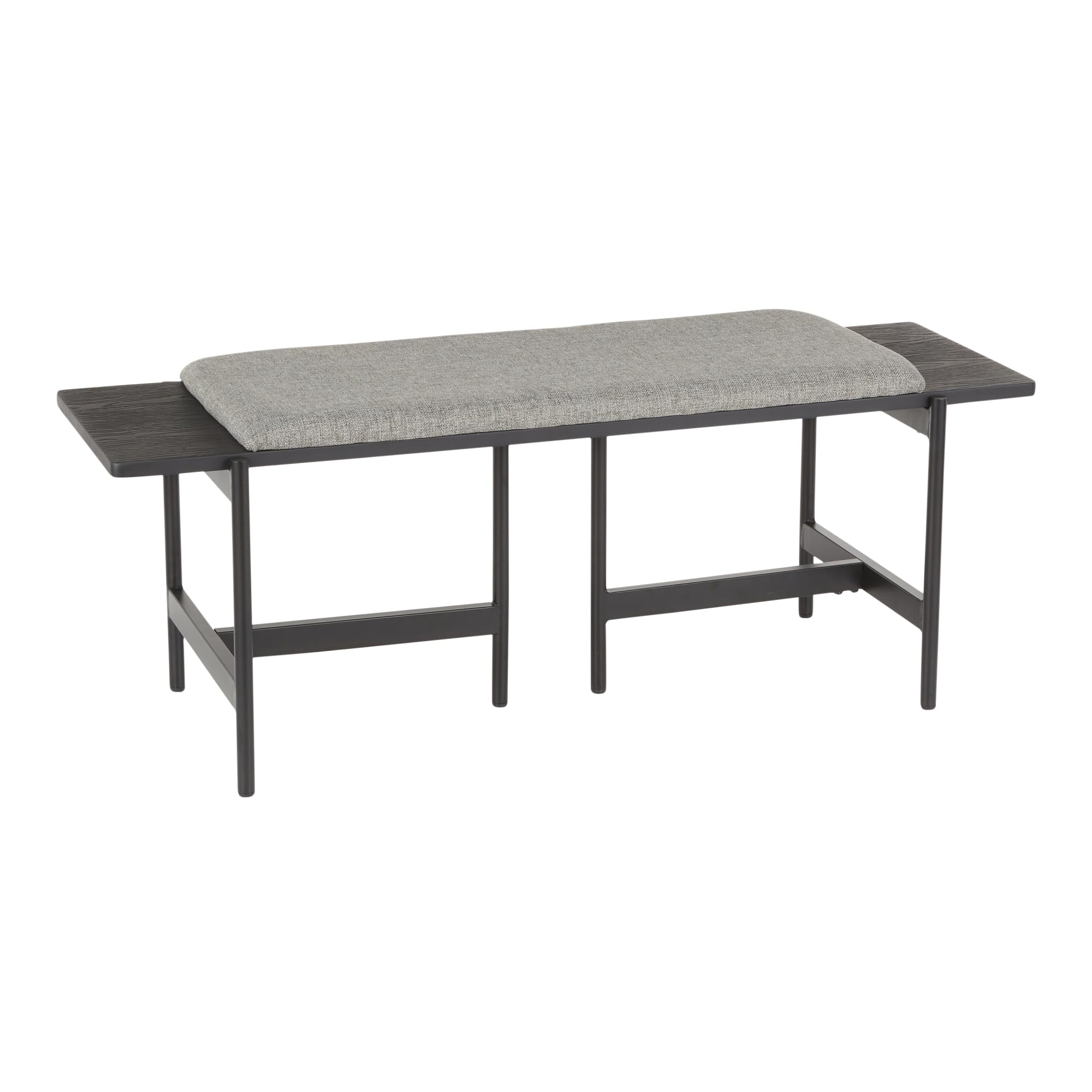 LumiSource Chloe Fabric Upholstered Bench - Entryway Bench, Bedroom Bench, Dining Room Bench - Perfect for Hallway Seating, Bed Footrest & Kitchen Dining Set