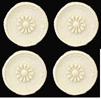 Factory Direct Craft Molded Medallion Tiles - Miniature Dollhouse Decor for DIY Projects, Miniature Scenes & Model Making