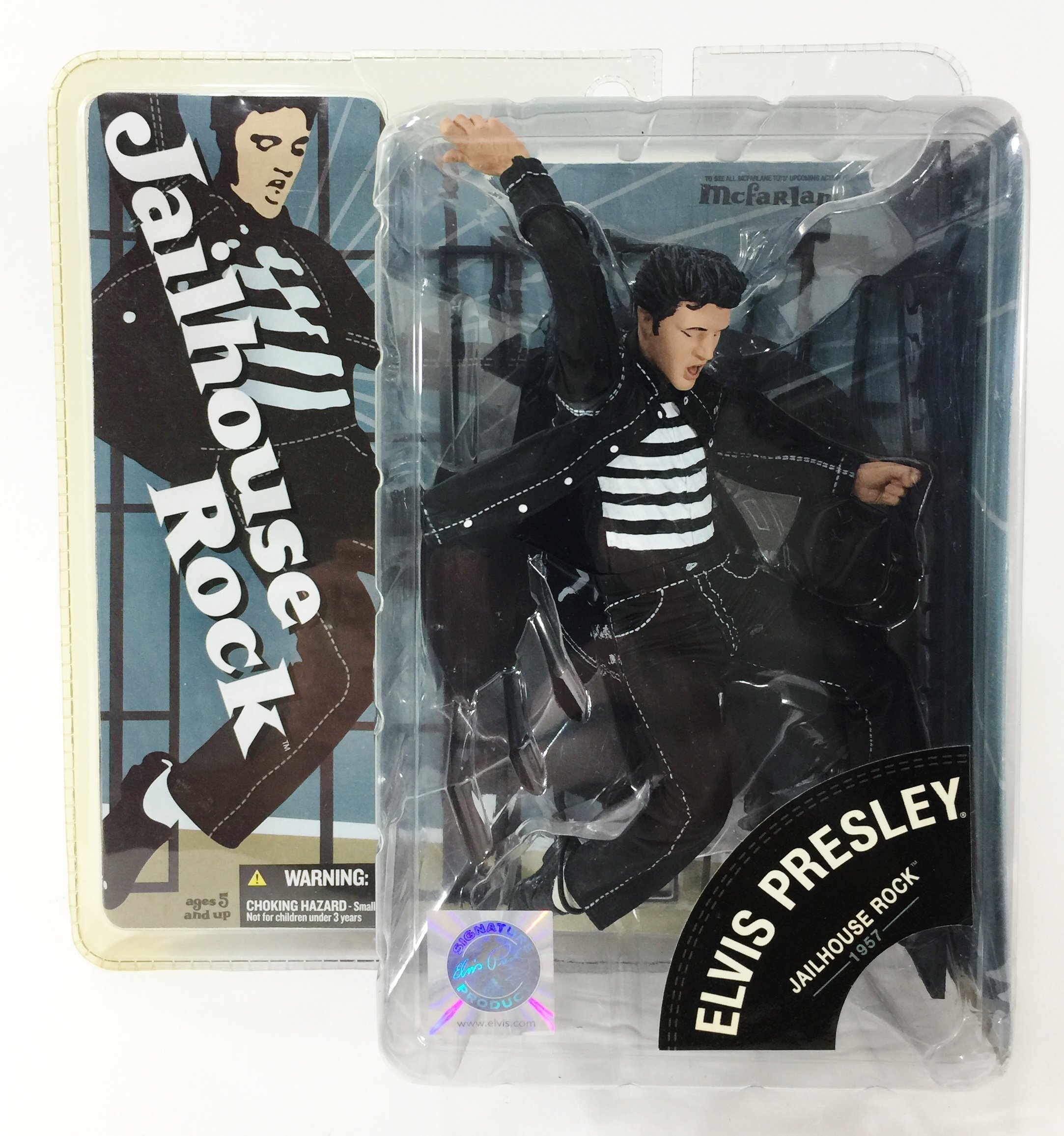 McFarlane Toys 6-Inch Elvis Presley Jailhouse Rock Action Figure - Collectible Music Legend for Display & Gift Giving