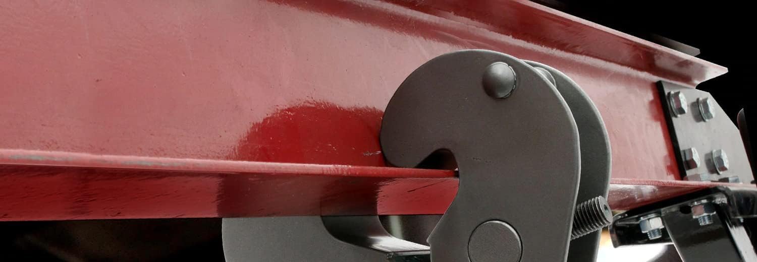 JET 3-Ton Heavy Duty Wide Beam Clamp (HD-3T) - Industrial Lifting Equipment for Construction, Rigging & Material Handling