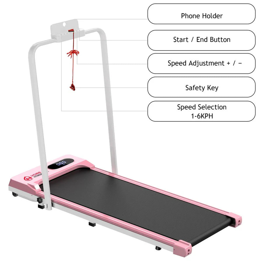 S1 Treadmill - 6KM/H Speed, Compact Home Fitness Equipment for Walking & Jogging | Perfect for Small Spaces, Home Gym & Apartment Workouts