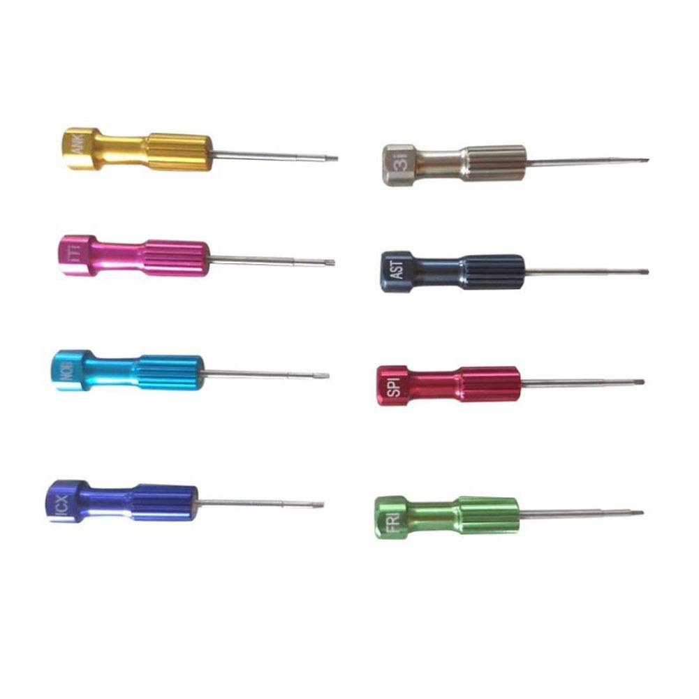 8-Piece Dental Implant Screwdriver Set - Professional Oral Surgery Tools for Dentists - Perfect for Implant Placement & Prosthetic Adjustments