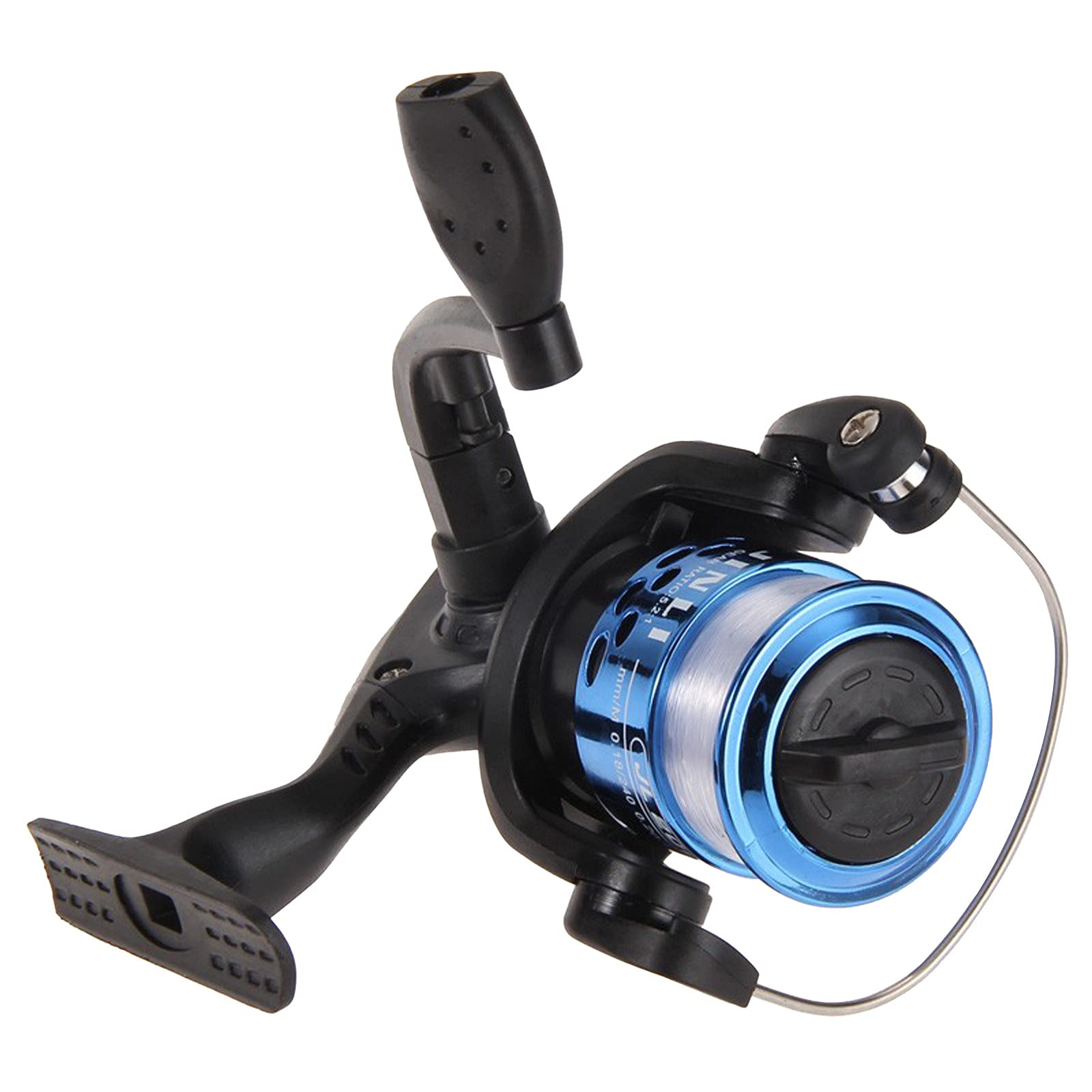 **ZZAIXHL Left/Right Handed Spinning Fishing Reel - Durable Metal Body, Collapsible Wood Handle, Saltwater-Resistant Aluminum Spool - Perfect for Freshwater & Saltwater Fishing, Surf Casting, and Boat Fishing**