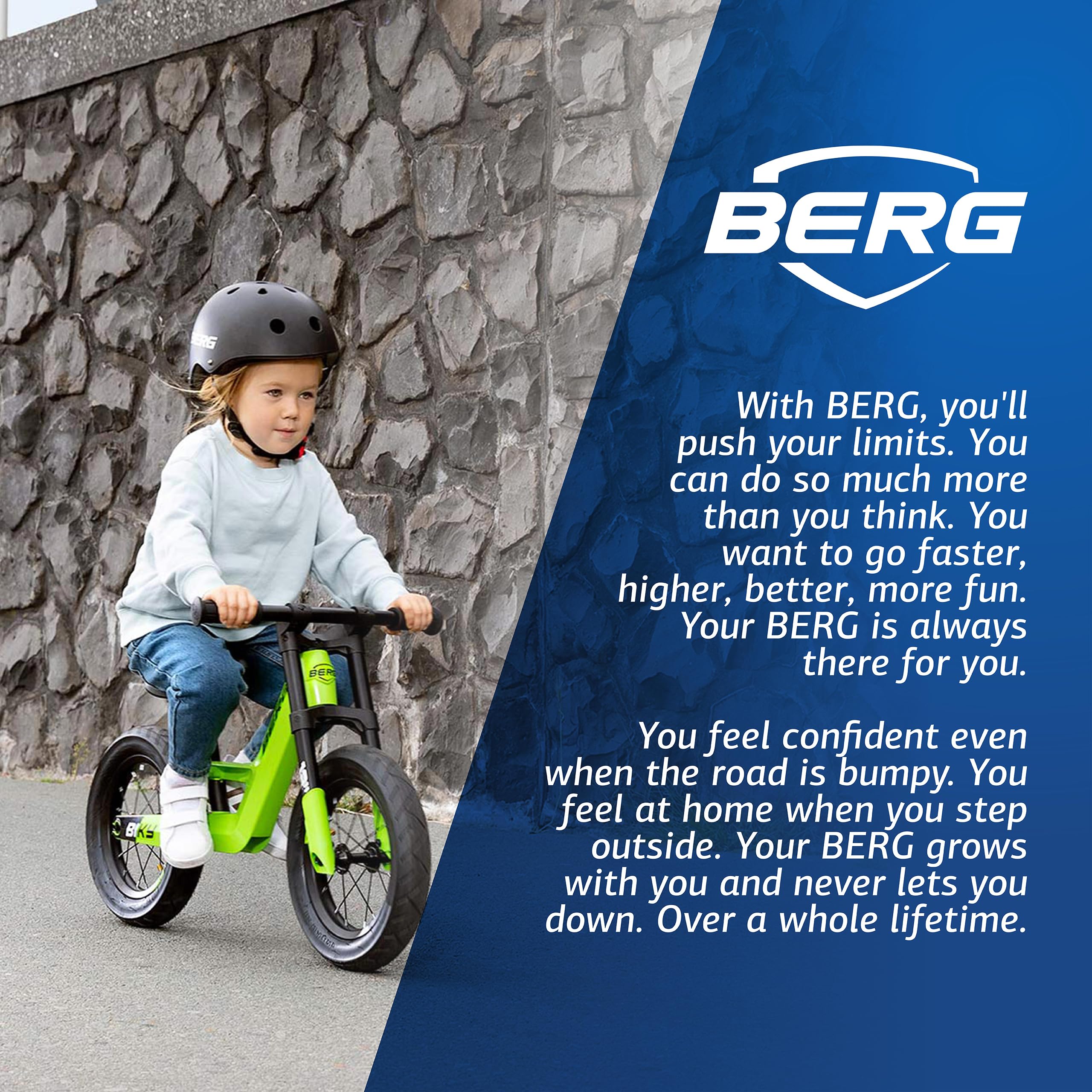 BERG Biky - Lightweight Balance Bike for Toddlers Ages 2-5 | Easy to Use First Bike for Kids | Perfect for Learning to Ride & Outdoor Play
