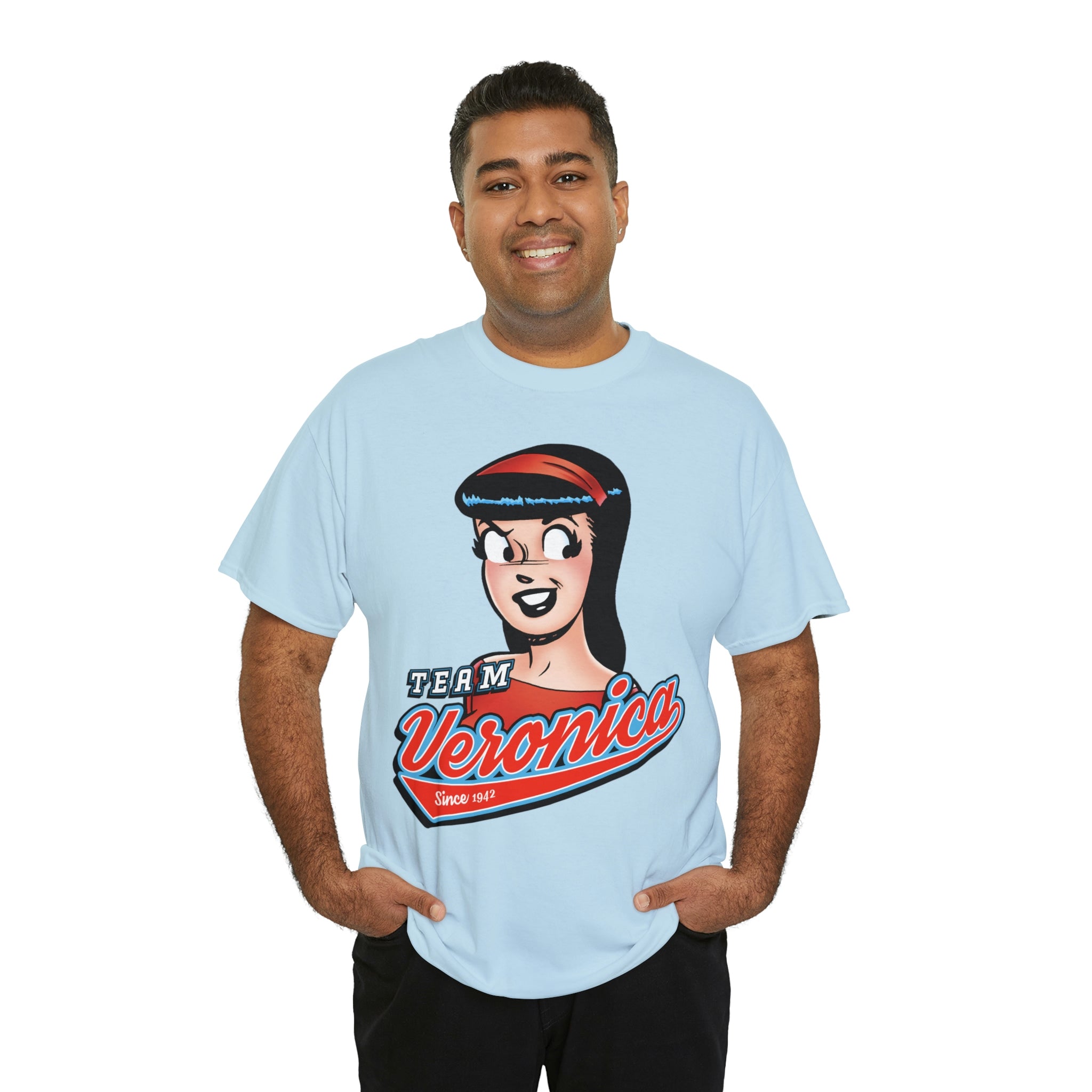 Team Veronica Graphic Tee - Unisex Heavy Cotton T-Shirt with Veronica Lodge Design | Perfect for Casual Wear, Cosplay & Riverdale Fans