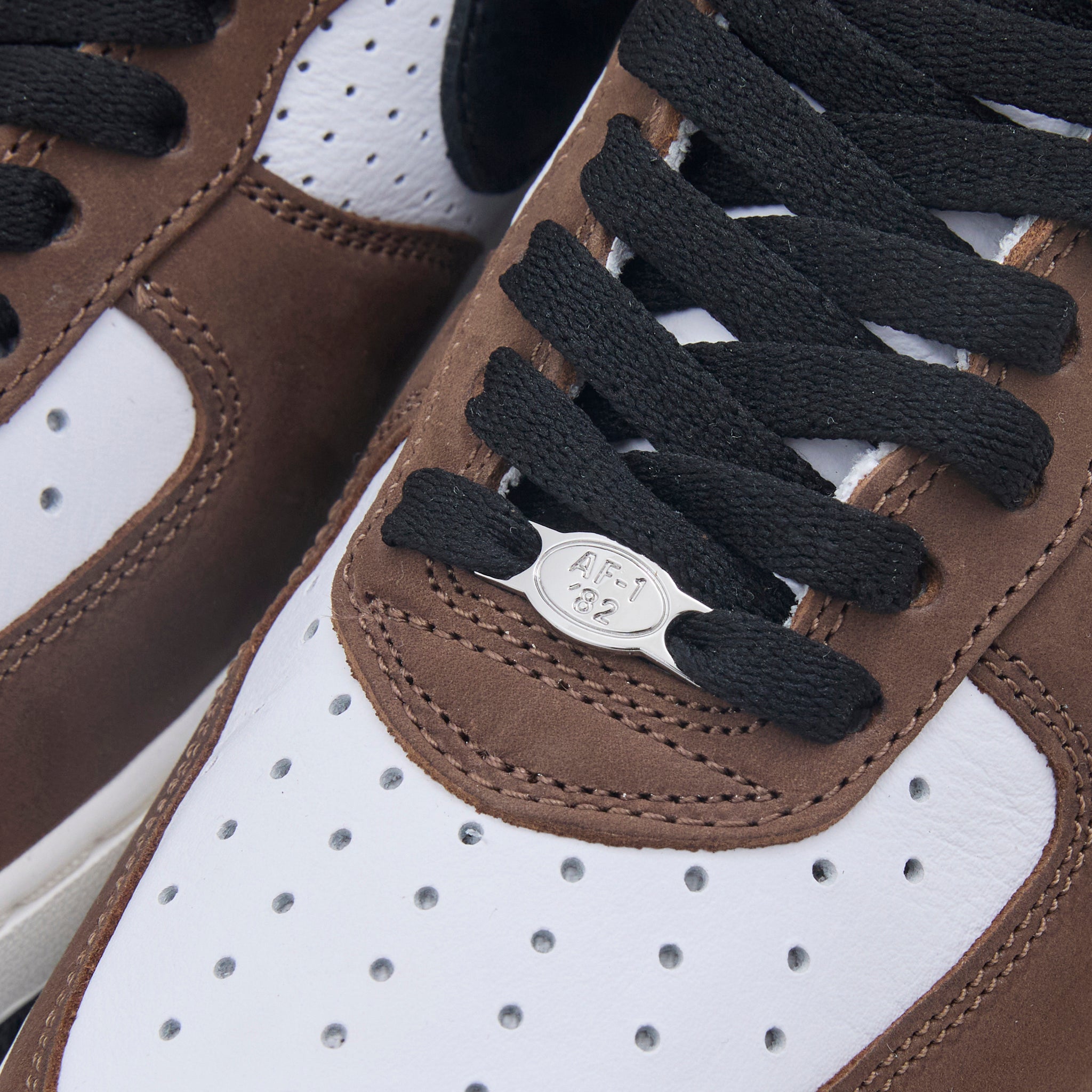 Nike Air Force 1 Low Retro Sneakers - White/Black/Bison Colorway | Classic Basketball Shoes for Men & Women | Perfect for Casual Wear, Street Style & Sneaker Collection