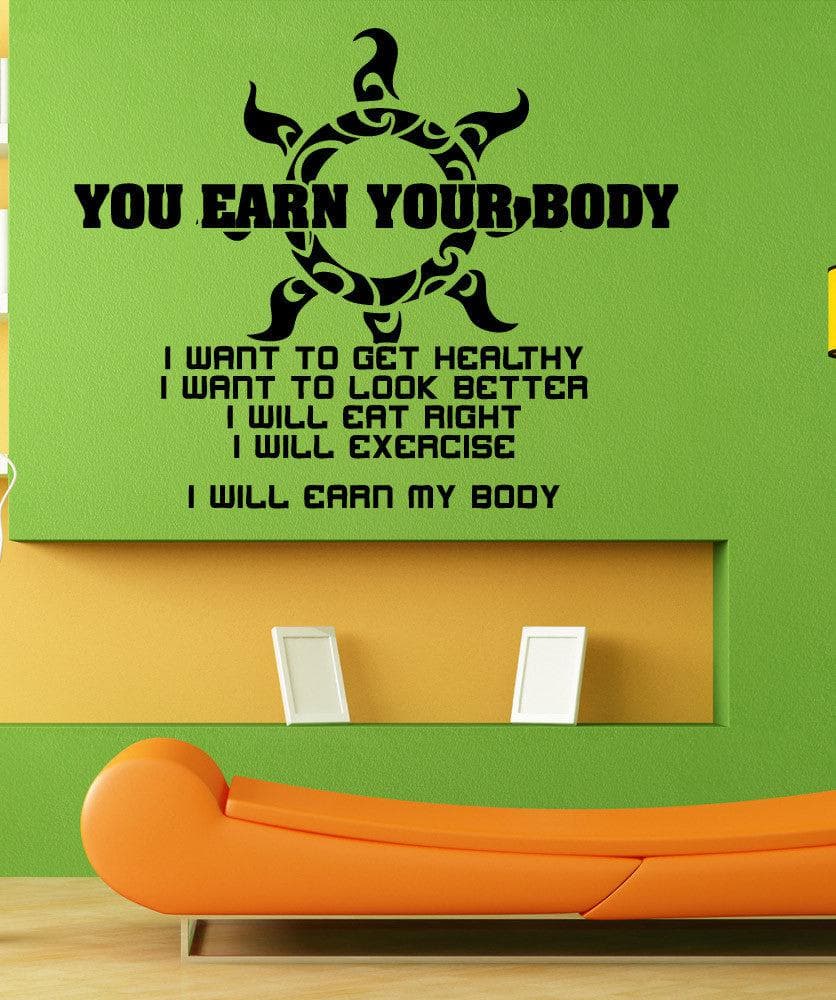 Vinyl Wall Decal Sticker - Motivational Gym Quote #5456 for Home & Fitness Room Decor - Perfect for Workout Spaces, Yoga Studios & Home Gyms