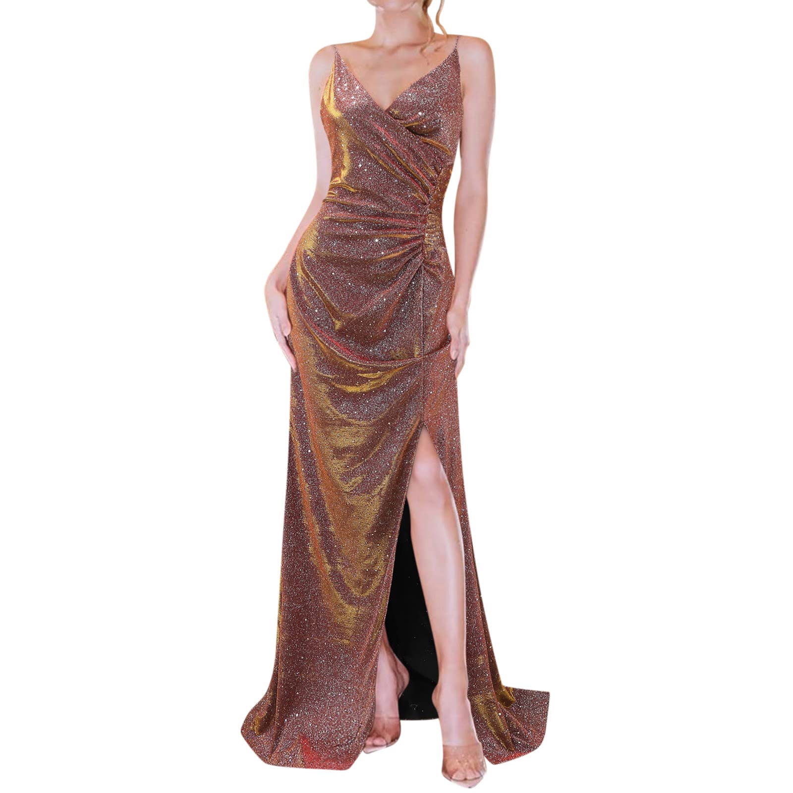 Elegant Semi-Formal Wedding Guest Dress with Embroidery - Women's Evening Gown for Bridal Showers, Receptions & Formal Events