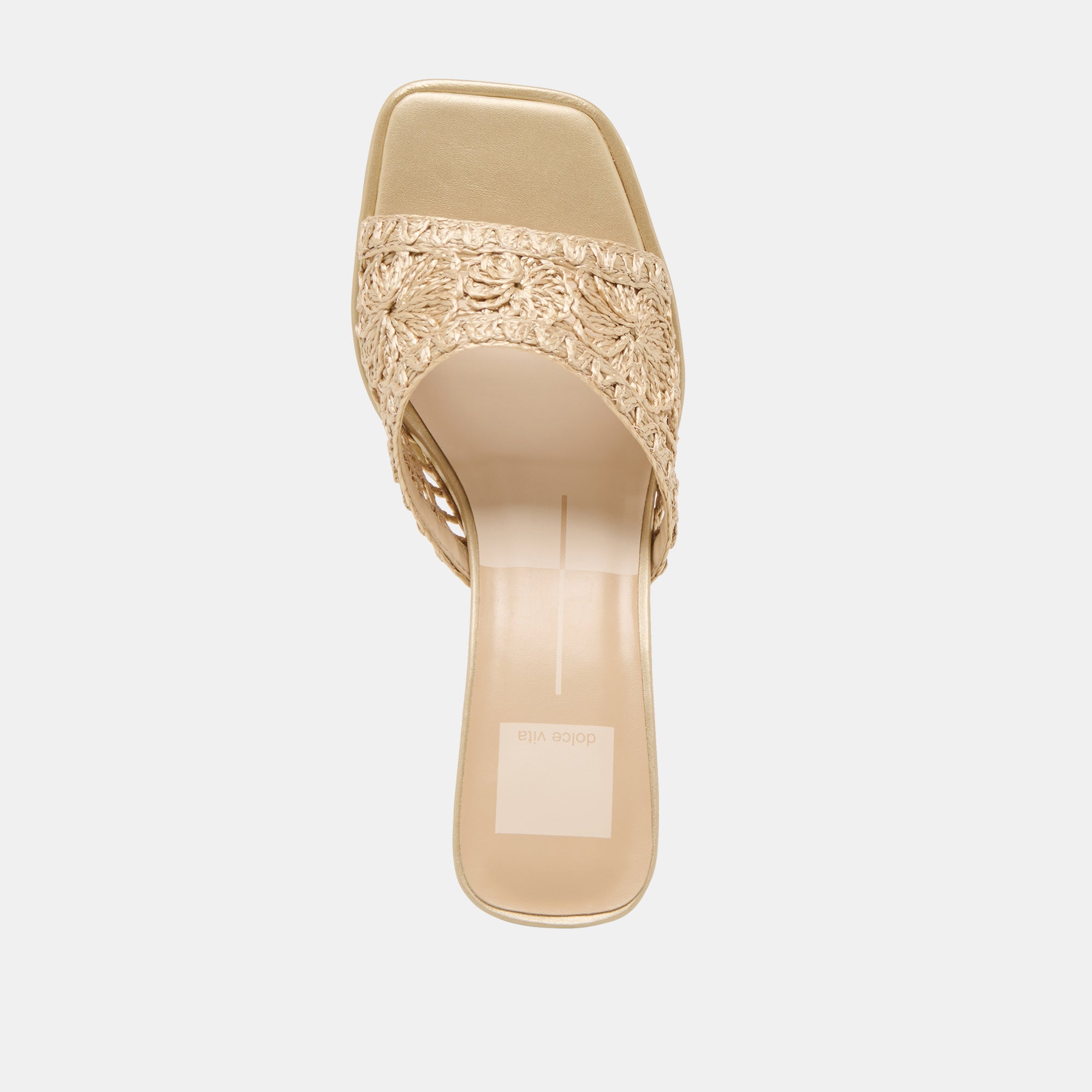 MAYLAH Women's Light Gold Macrame Heels - Elegant High Heel Sandals for Parties, Weddings & Special Occasions