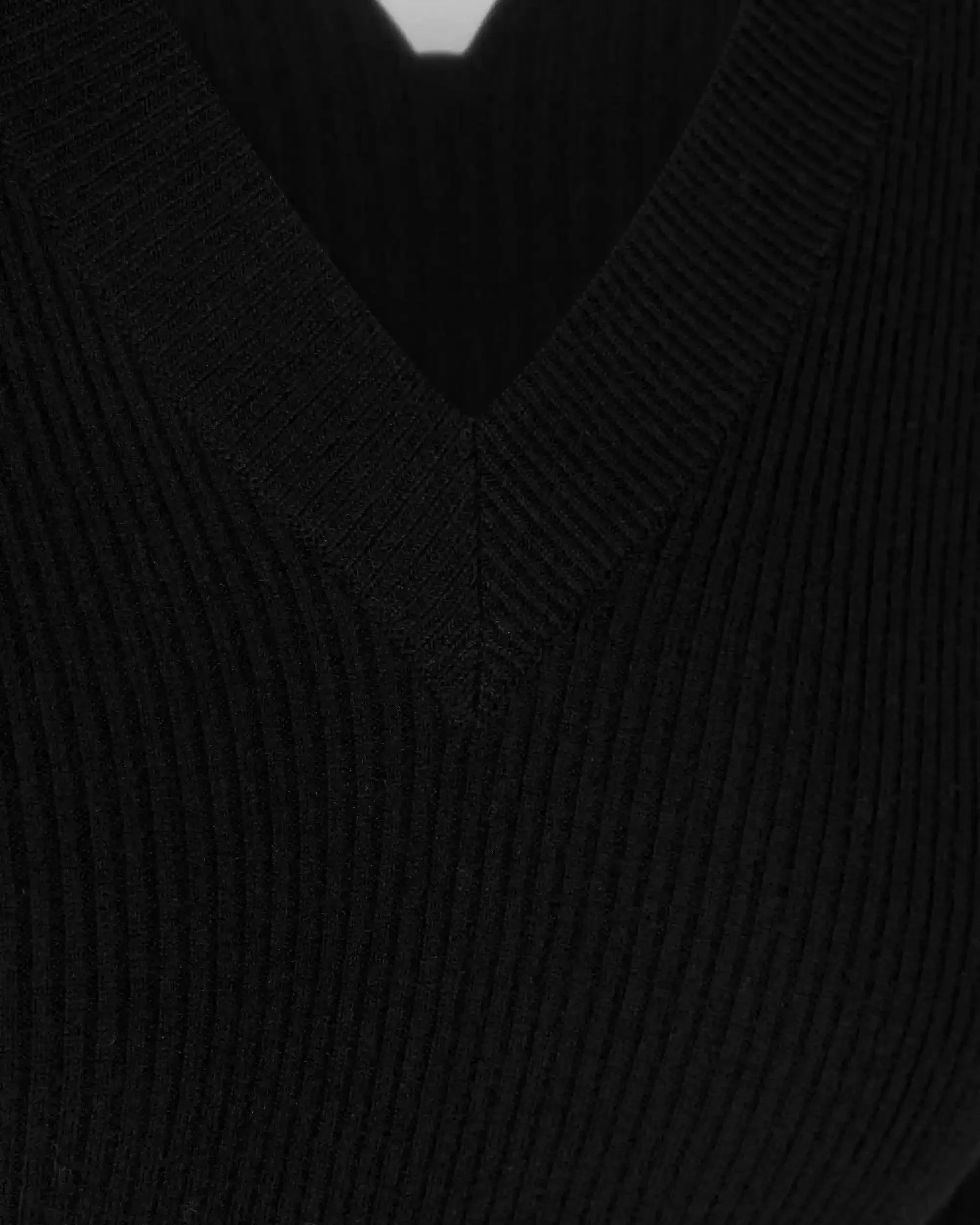 Lightweight Wool Ribbed V-Neck Sweater for Women - Soft & Cozy Knit Pullover for Fall & Winter Layering | Casual Office Wear & Weekend Outfits