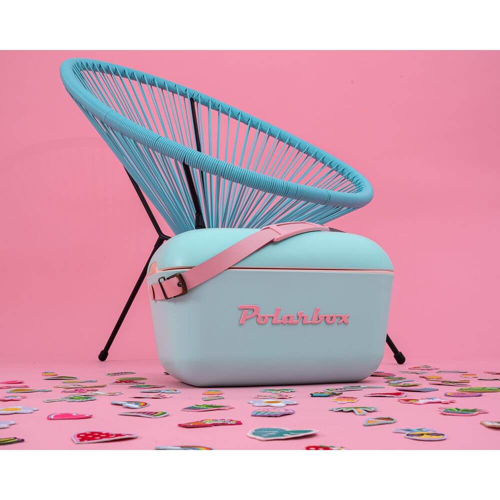 Polarbox 12L Portable Cooler Ice Box - Lightweight & Insulated for Camping, Picnics, Beach Trips (Sky & Rose Color Options)