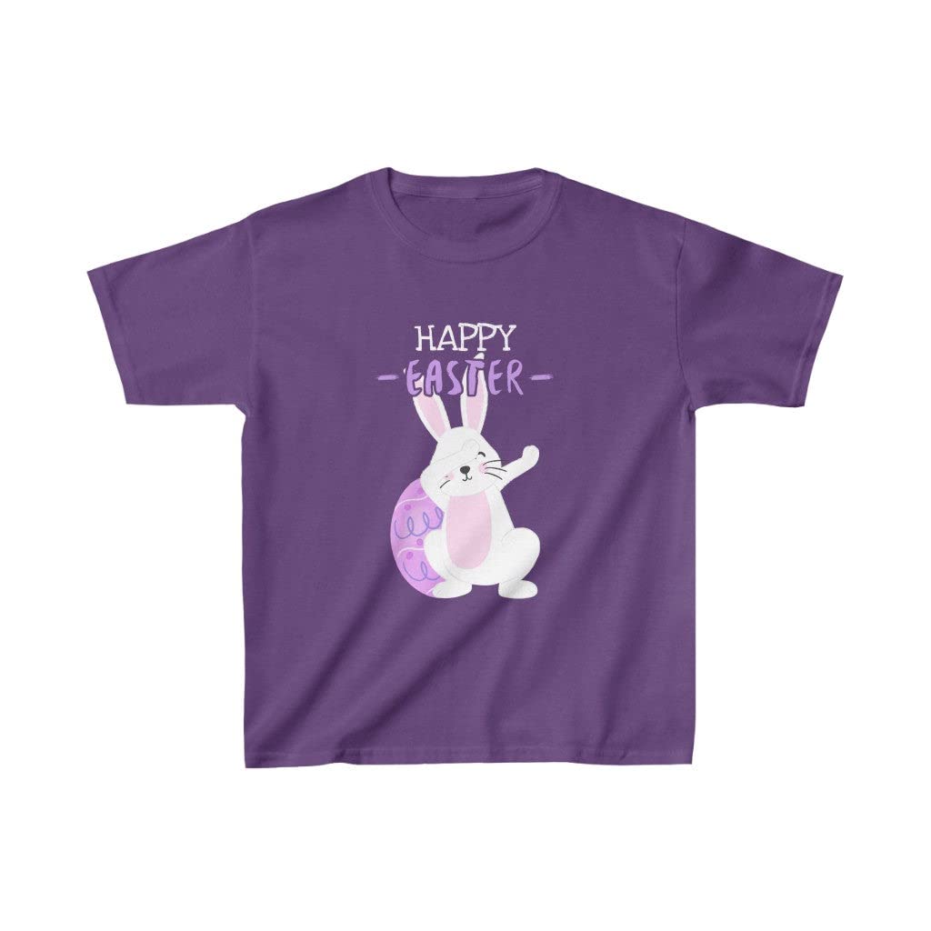 Purple Easter Bunny Outfit for Boys - Kids Easter Shirts & Rabbit-Themed Clothing | Perfect for Easter Egg Hunts, Church Services & Spring Photoshoots