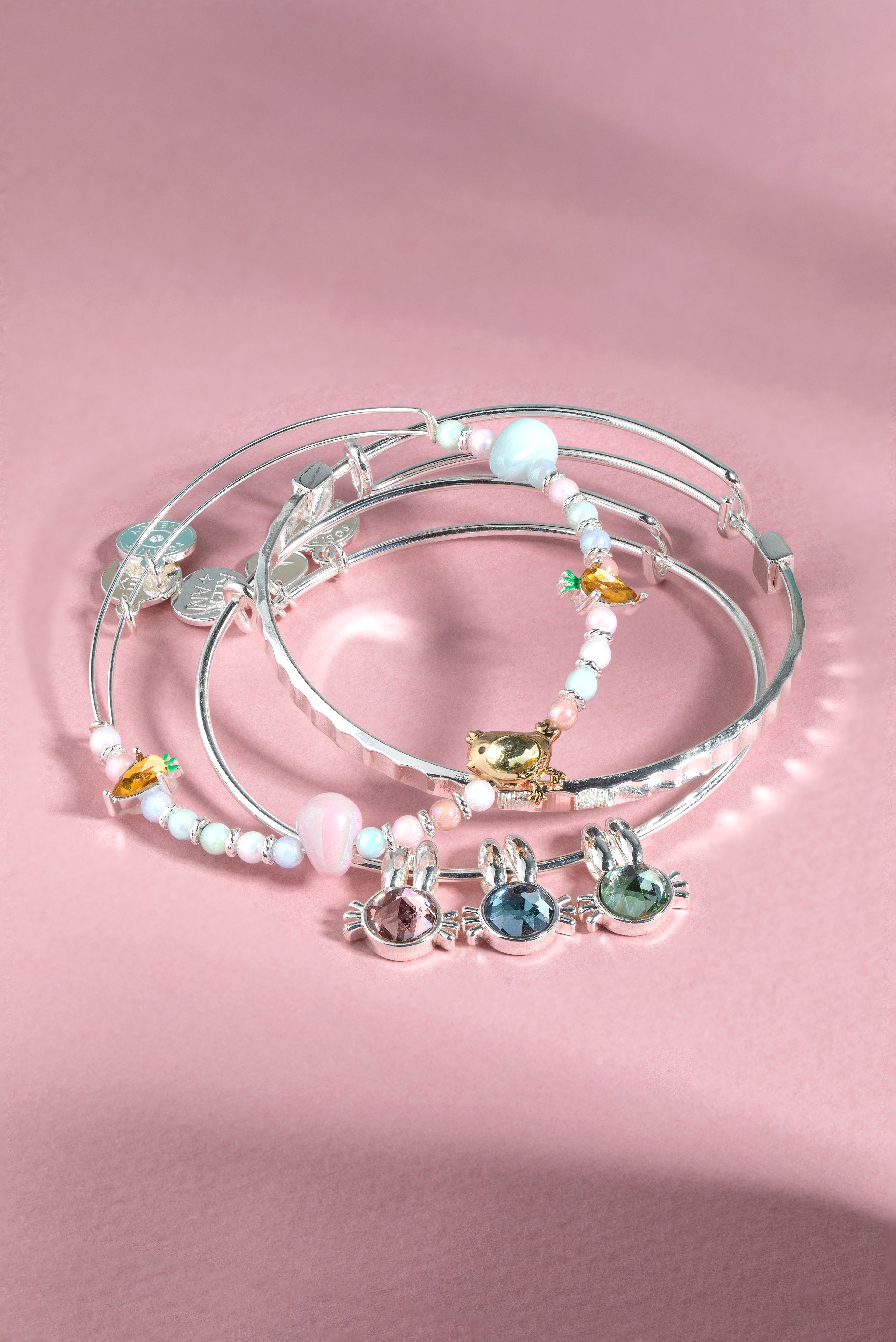 Sparkling Crystal Bunny Bracelet Set - 3 Pack Cute Animal Jewelry for Women & Girls - Perfect for Easter Gifts, Birthday Party Favors, and Everyday Fashion Accessories