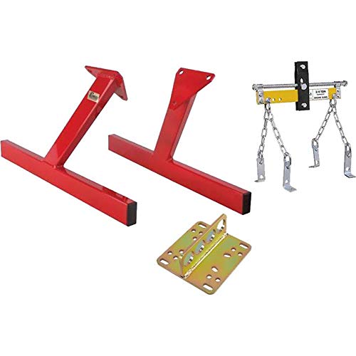 Speedway Engine Storage Stand with Lift Plate & Leveler - Compatible with SBC V8 Engines - Perfect for Garage Organization, Engine Rebuilds & Long-Term Storage