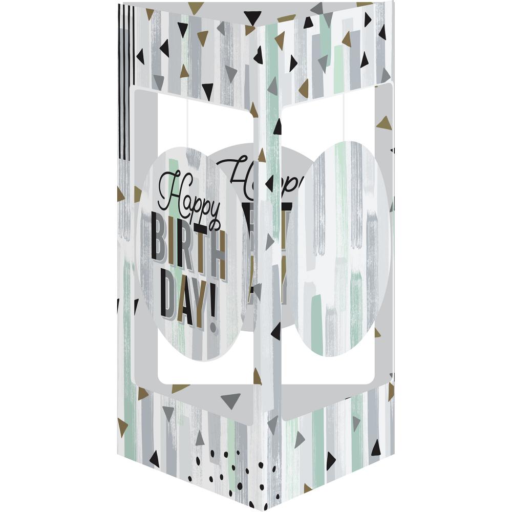 12-Piece Bulk Minted Milestone 3D Centerpiece with Danglers - Perfect for Baby Showers, Birthday Parties & Wedding Decorations