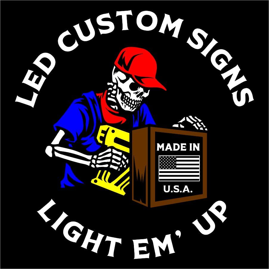 Custom Pirate & Mermaid LED Wall Sign - Personalized Light-Up Home Decor - Romantic 'True Love Never Ends' Art for Couples - Unique Gift for Anniversaries, Home Bars & Bedrooms - Energy Efficient Non-Neon Lighting
