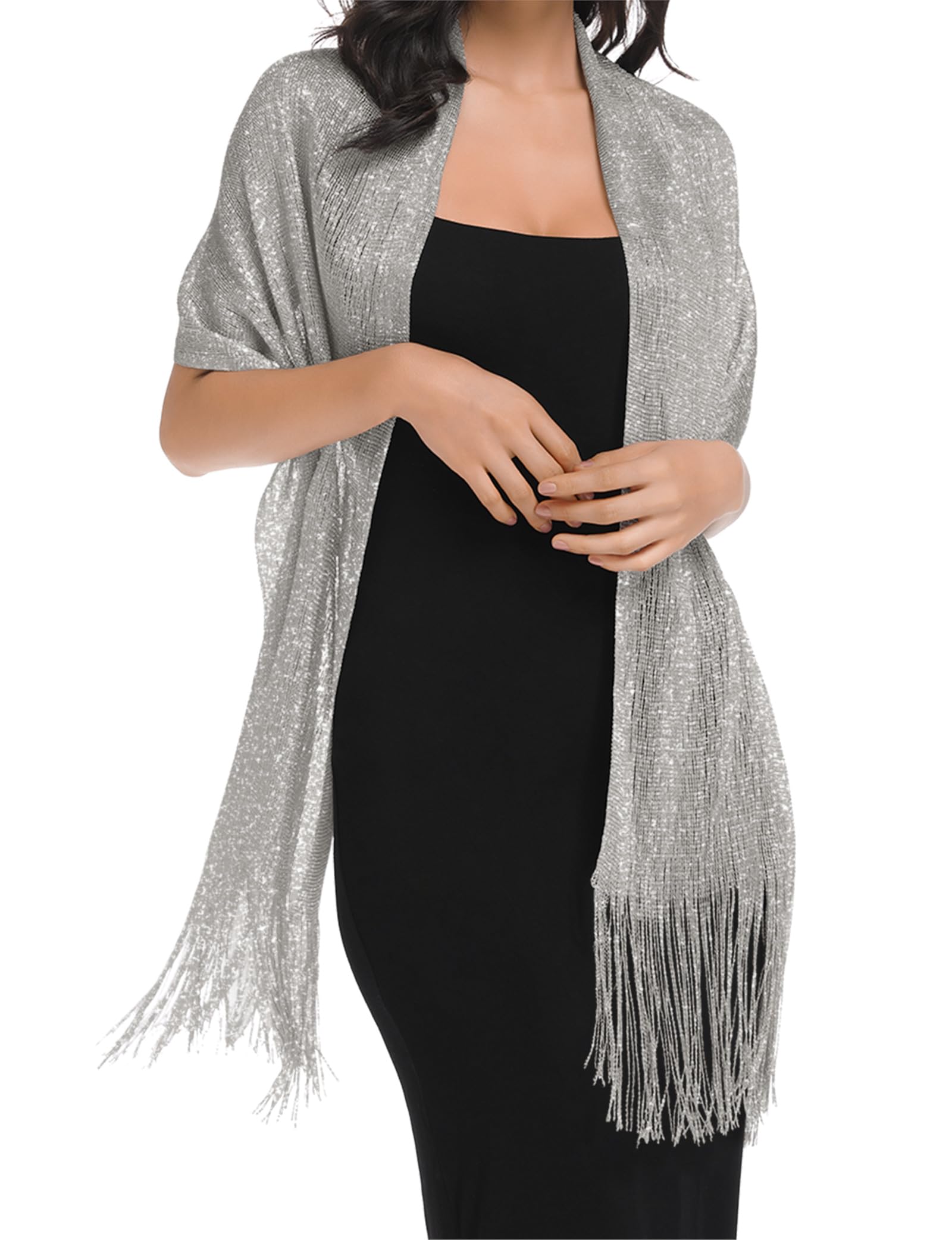 Elegant BANETTETA Women's Shawl Wrap - Formal Evening Scarf with Buckle for Weddings, Parties & Special Occasions | Perfect for Dresses, Evening Gowns & Formal Events