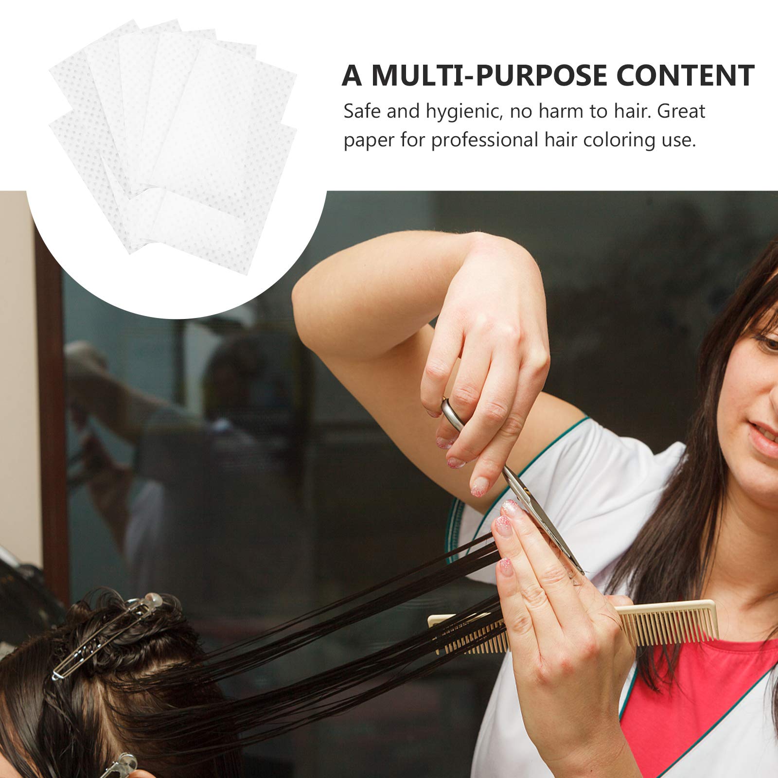 1000pcs Salon Perm Paper Wraps - White Disposable Quick Dry Cotton Perm End Papers for Hair Curling & Styling | Professional Salon Supplies for Perms, Waves & Hair Treatments