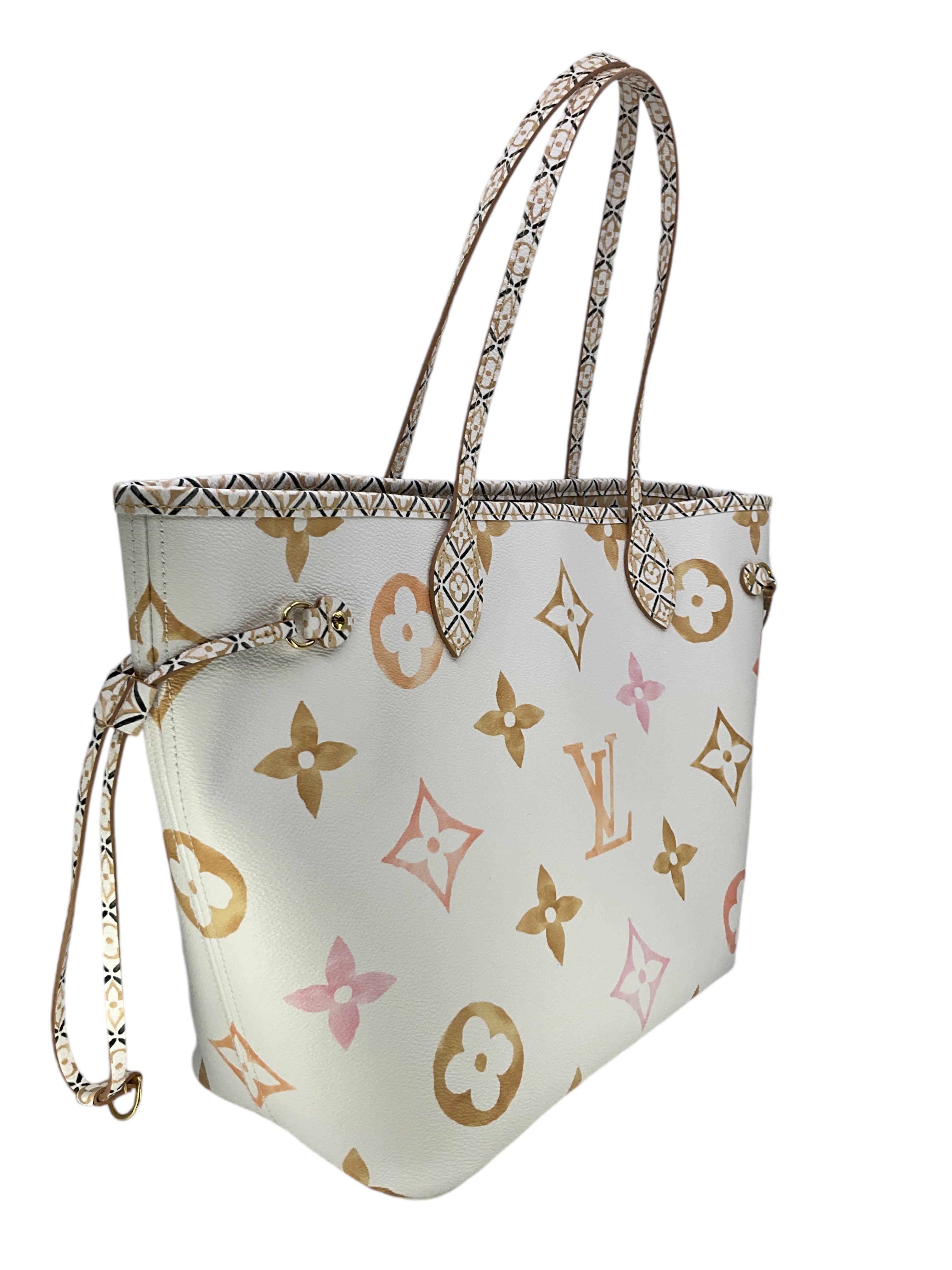 Authentic LOUIS VUITTON Monogram Giant By The Pool 2.0 Neverfull MM Tote Bag with Pochette - Luxury Designer Beach Tote for Women, Perfect for Poolside, Vacation & Summer Travel Accessories