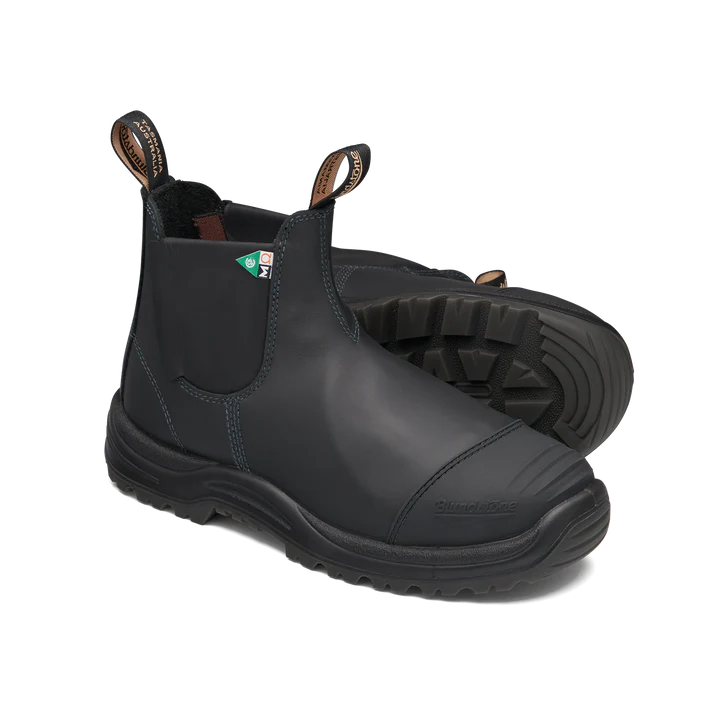 Blundstone 165 Work & Safety Boot with Met Guard - Black Steel Toe Work Boots for Men & Women | Durable & Comfortable for Construction, Warehouse & Outdoor Jobs