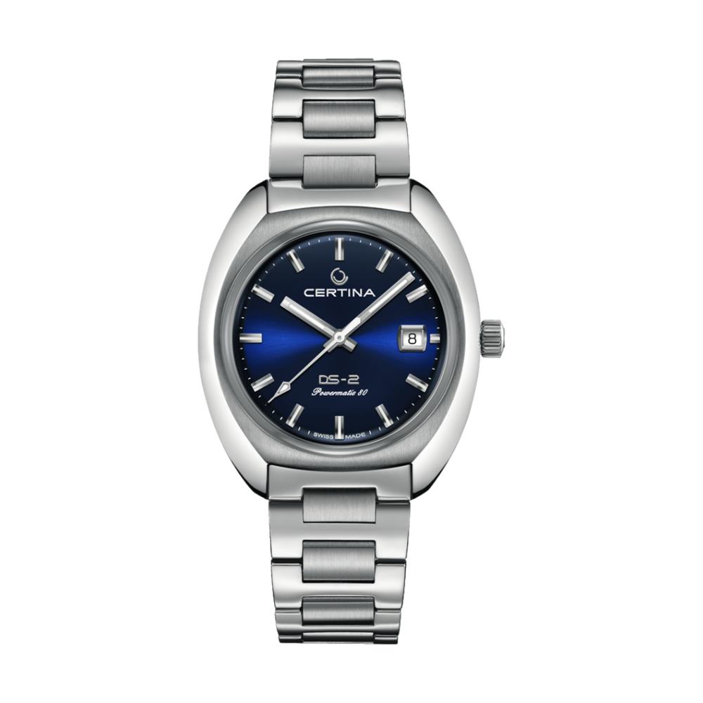 DS 2 40mm Blue Dial Men's Watch with Stainless Steel Bracelet - Perfect for Business, Casual & Formal Occasions
