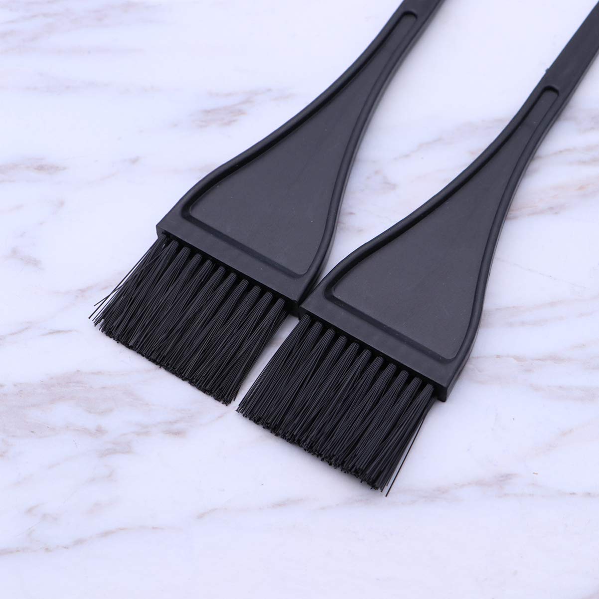 Uonlytech 5-Pack Professional Hair Dye Brush Set - Salon Quality Hair Color Applicator Brushes for At-Home & Professional Hair Coloring, Highlights, Root Touch-Ups & Hair Tinting (Black)