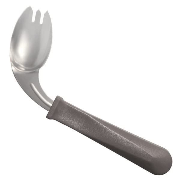 Easy Hold Angled Eating Utensils for Left-Handed Users - The Wright Stuff Left Hand Spork - Perfect for Seniors, Arthritis & Disability Dining Assistance