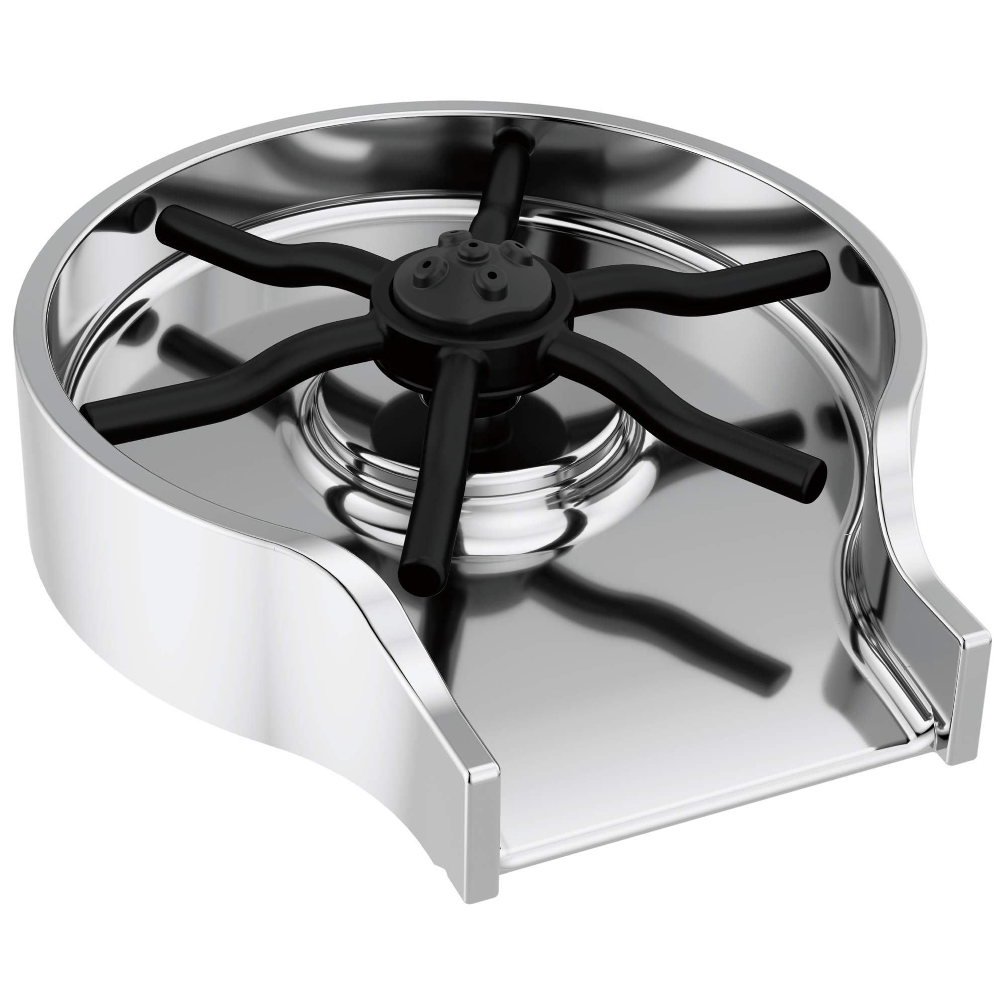 Delta GR250 Chrome Kitchen Sink Glass Rinser - Premium Metal Bar Accessory for Washing Wine Glasses, Mugs & Kitchenware - Perfect for Home Bars, Restaurants & Commercial Use