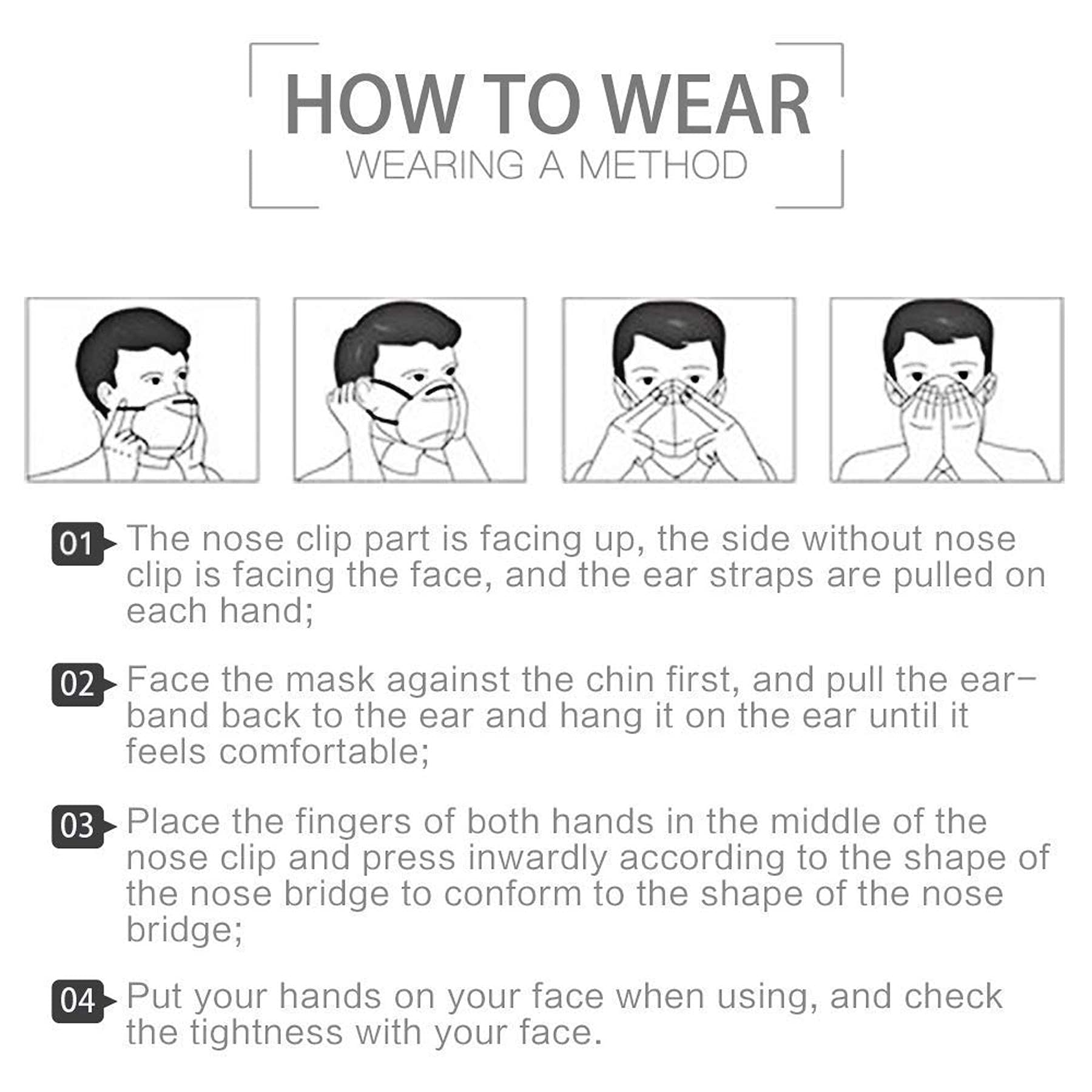 Zeerona N95 Face Mask - Reusable & Washable Unisex Respirator for Adults - Protection for Work, Travel & Daily Activities