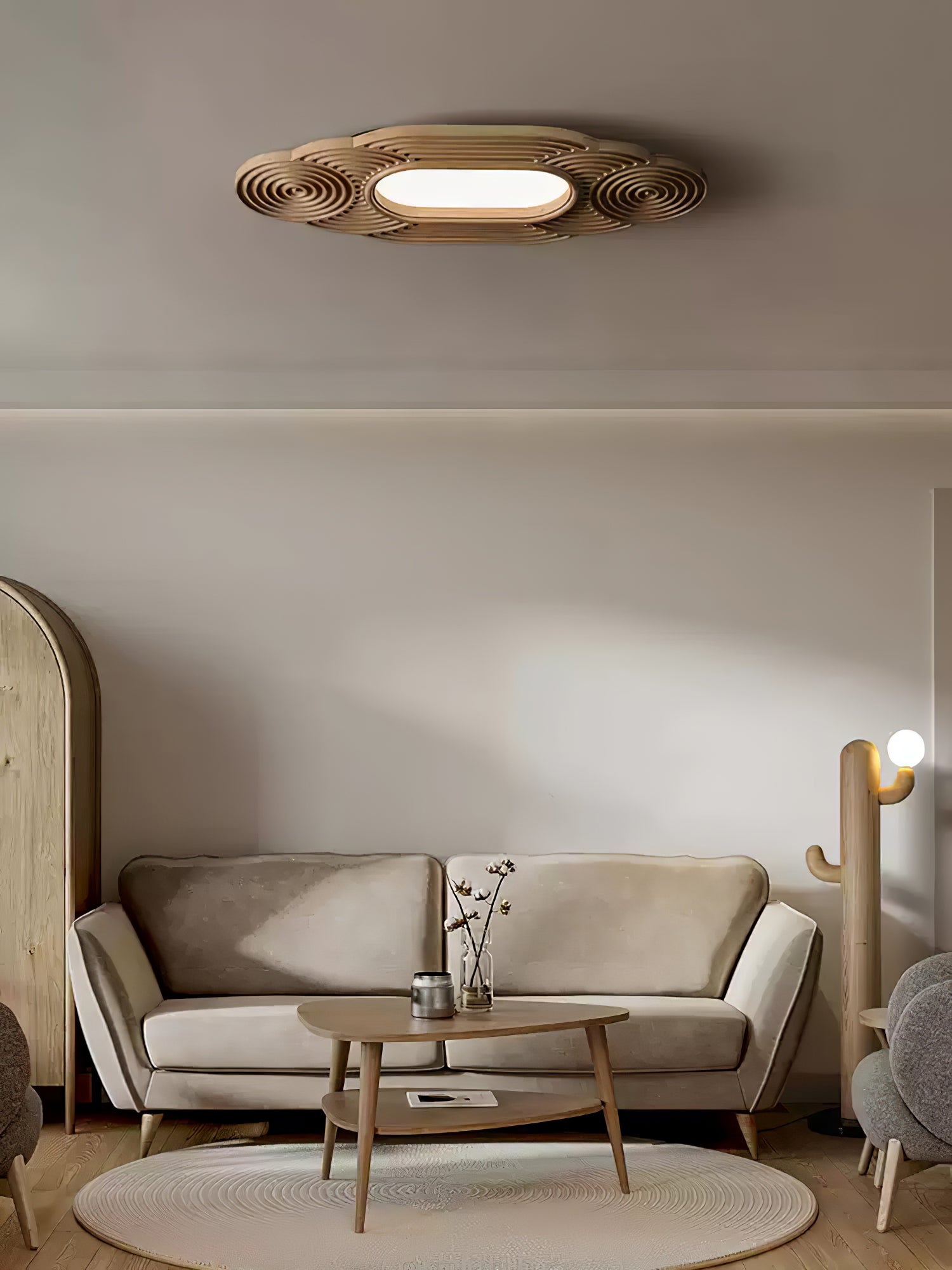 Modern LED Ceiling Light Fixture - Energy Efficient Dimmable Chandelier for Living Room, Bedroom & Dining Room - Perfect for Home Decor & Ambient Lighting