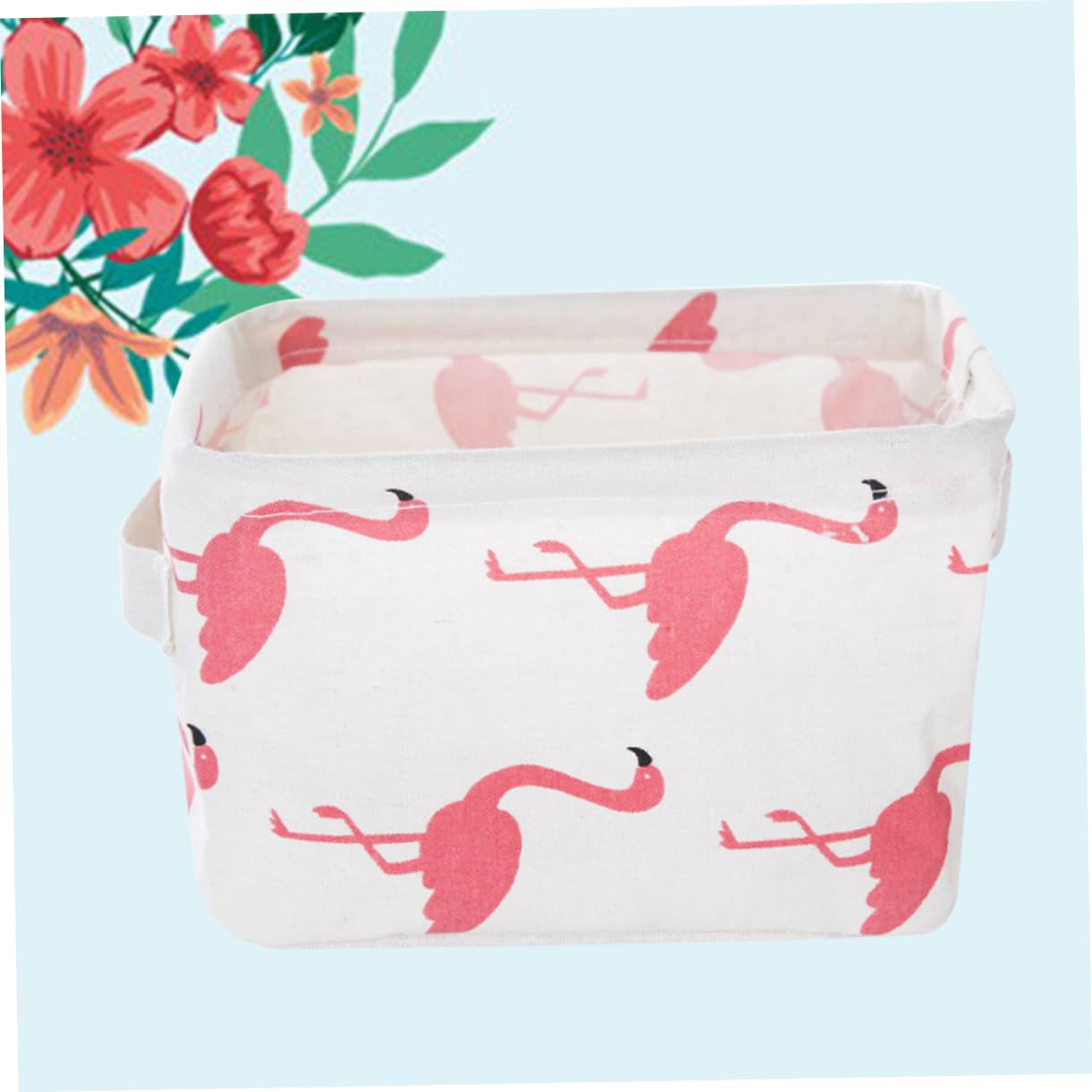 IMIKEYA Foldable Fabric Desk Organizer with Handle - Storage Bins for Snacks, Toiletries & Office Supplies | Perfect for Home, Office & Dorm Organization