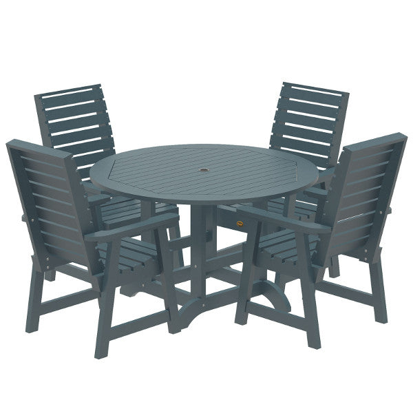 Glennville 5-Piece Round Dining Table Set - Perfect for Small Spaces, Breakfast Nooks & Outdoor Patios