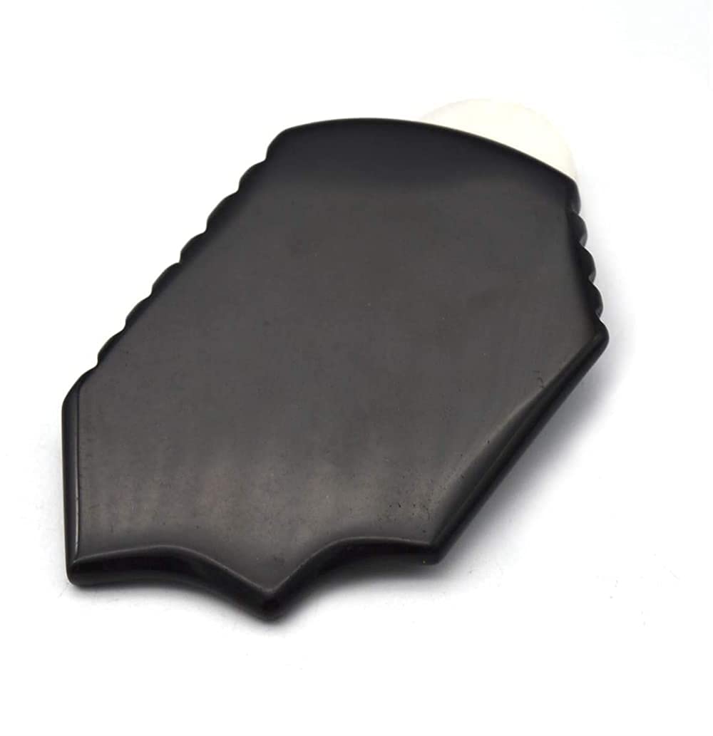 RODEREK Obsidian Gua Sha Scraping Massage Tool - Facial & Body Gua Sha Board for Men & Women - Relieves Muscle Soreness & Promotes Relaxation - Perfect for Skincare Routine, Spa Days & Self-Care at Home