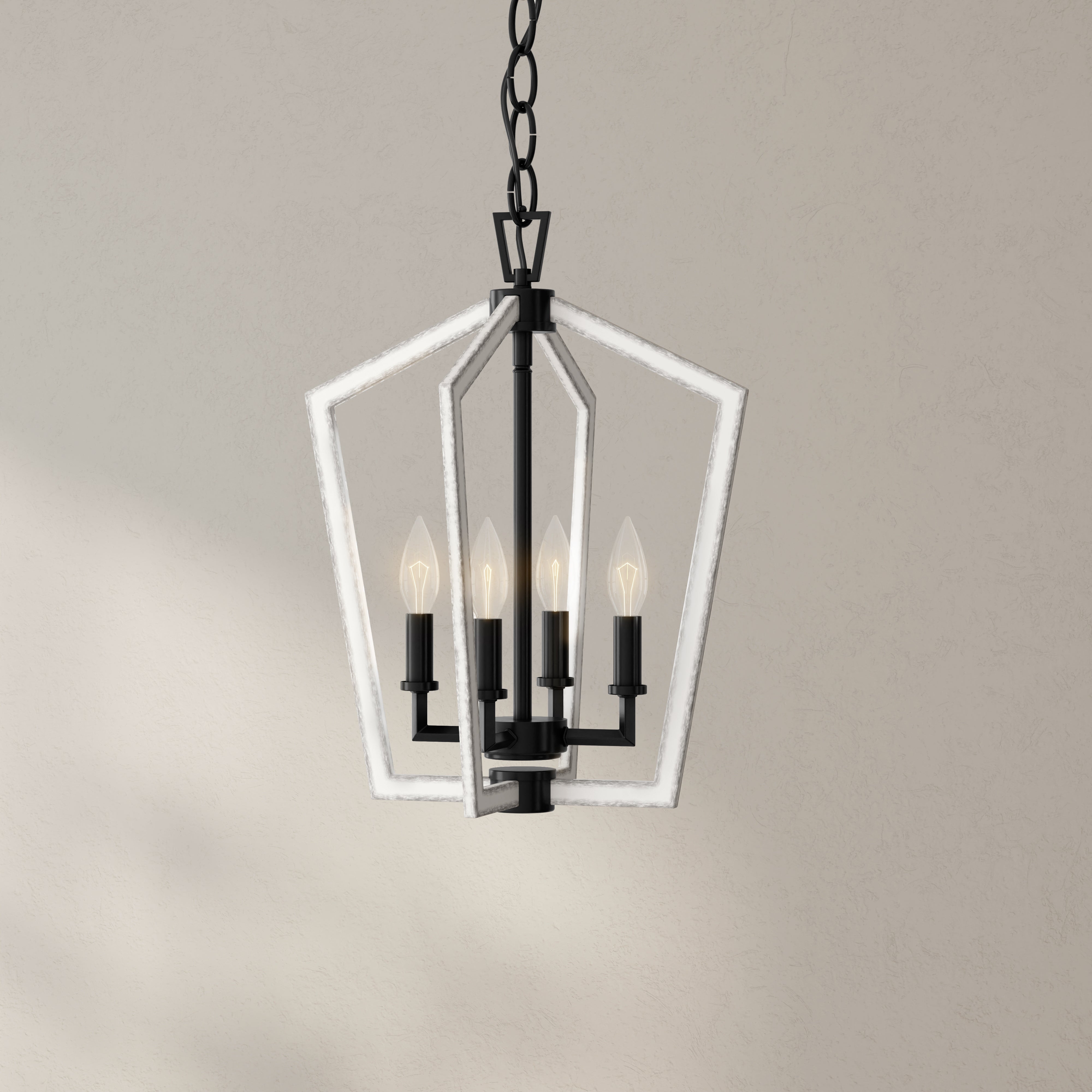 Galloway Collection 18-Inch 4-Light Chandelier - Elegant Ceiling Lighting Fixture for Dining Room, Bedroom, or Living Room Decor
