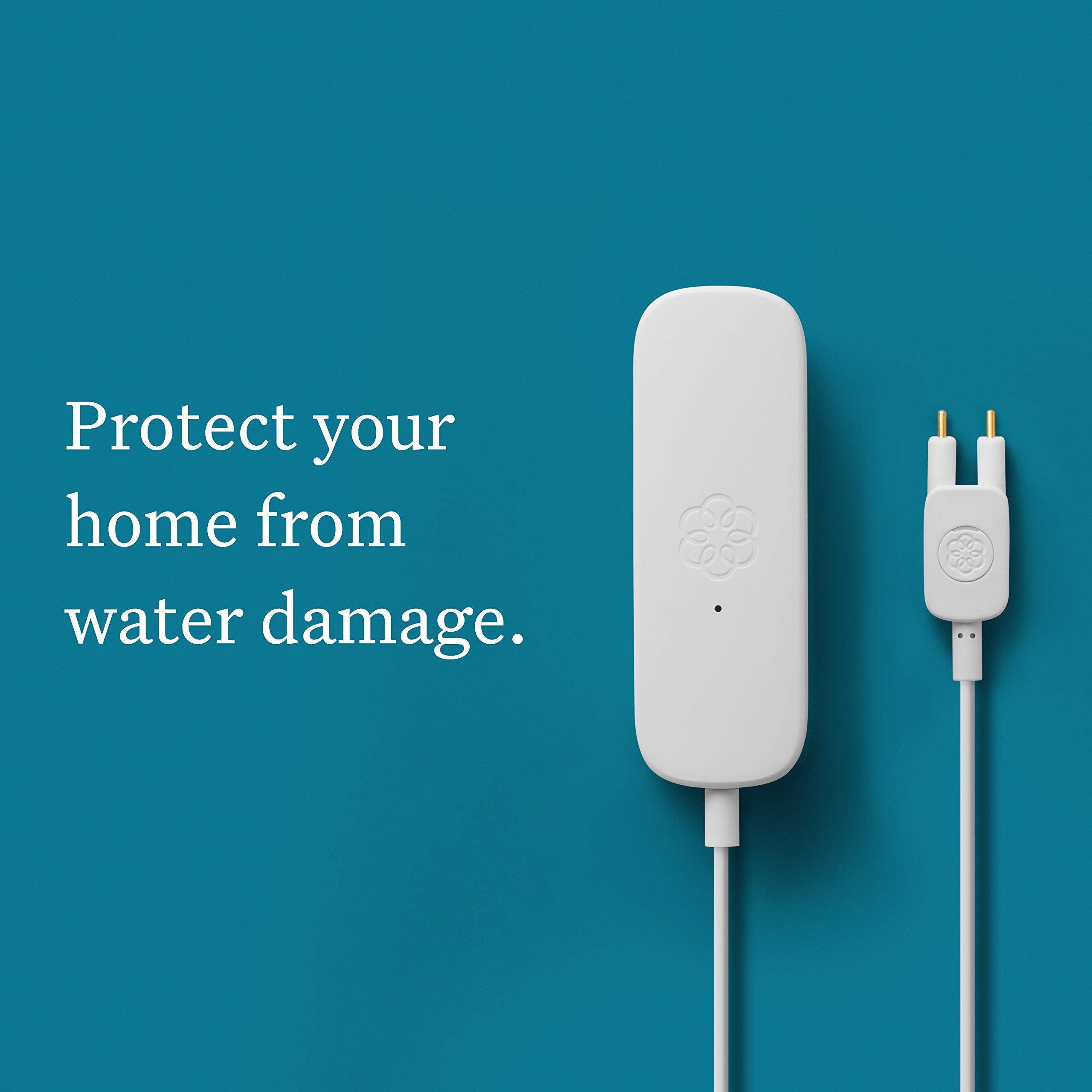 OOMA Telo Free Home Phone Service with 2 HD3 Handsets - Compatible with Amazon Echo & Smart Devices (811008023409) + Water Sensor - Perfect for Home Security & Smart Home Integration