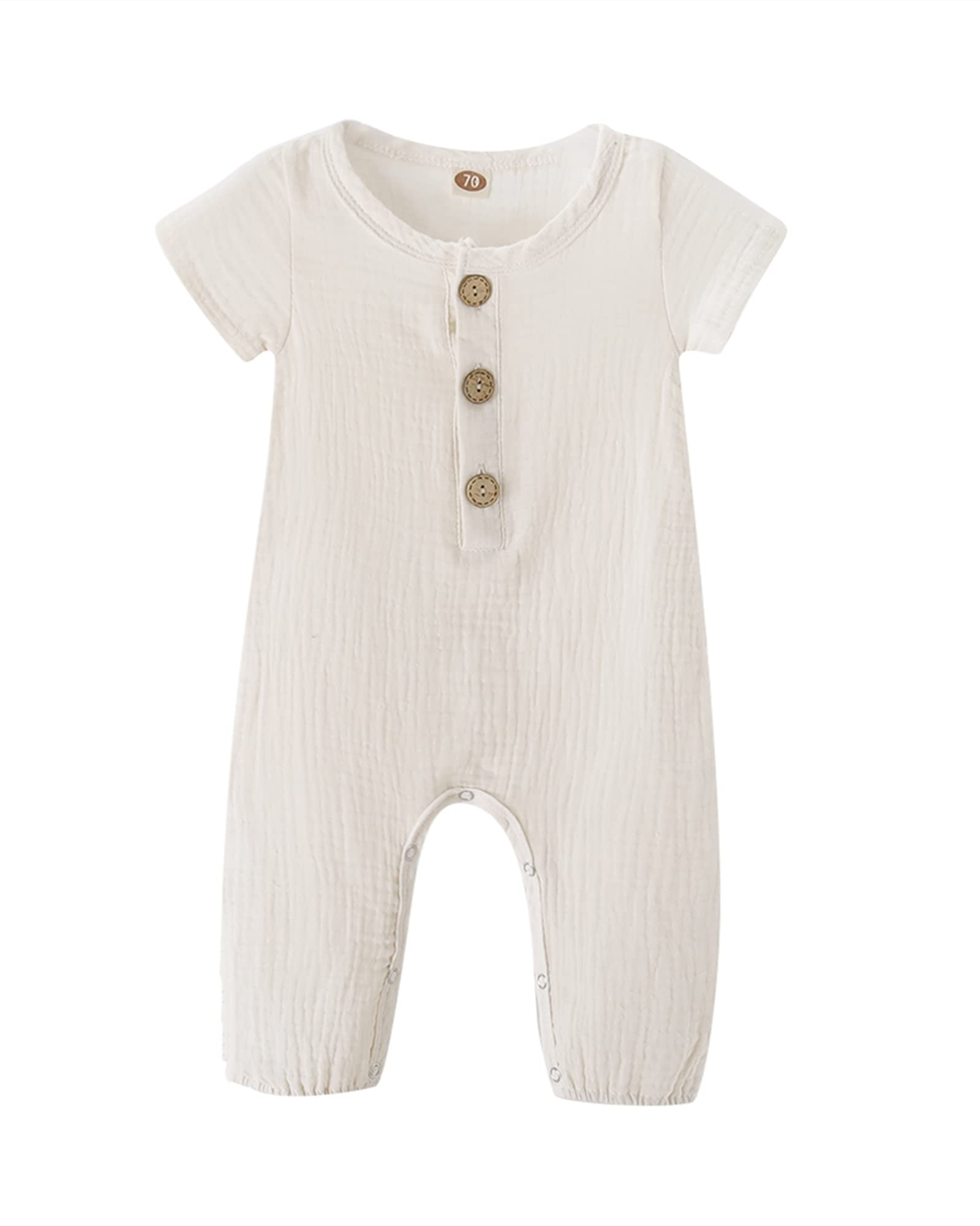 Adorable Newborn Baby Girl Summer Outfits - Soft Short Sleeve Romper Jumpsuit & Bodysuit Set | Perfect for Photoshoots, Playdates & Special Occasions