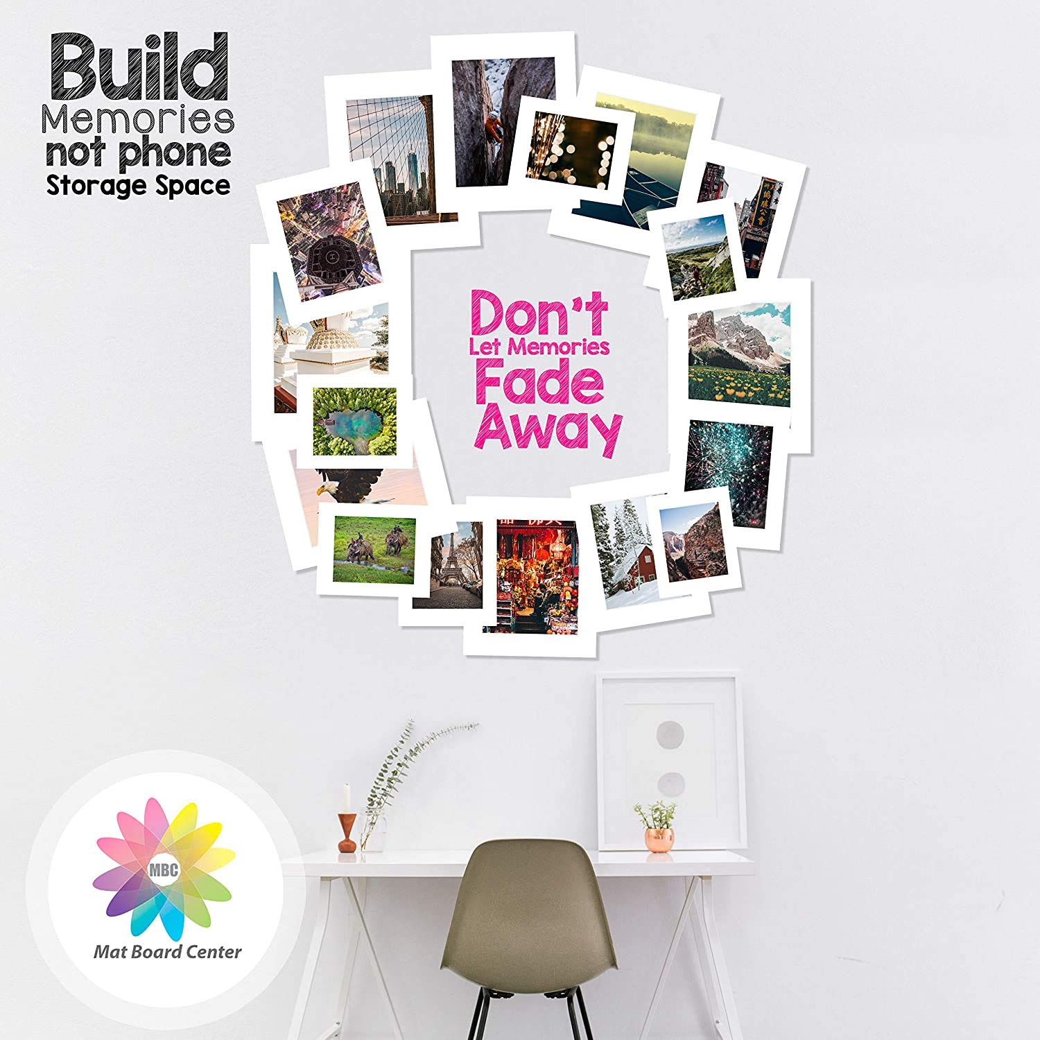 25-Pack 5x7 White Mat Board Center - 4-Ply Thickness Backing Boards for Picture, Photo & Framing Support | Perfect for Art Displays, Scrapbooking & Professional Framing Projects
