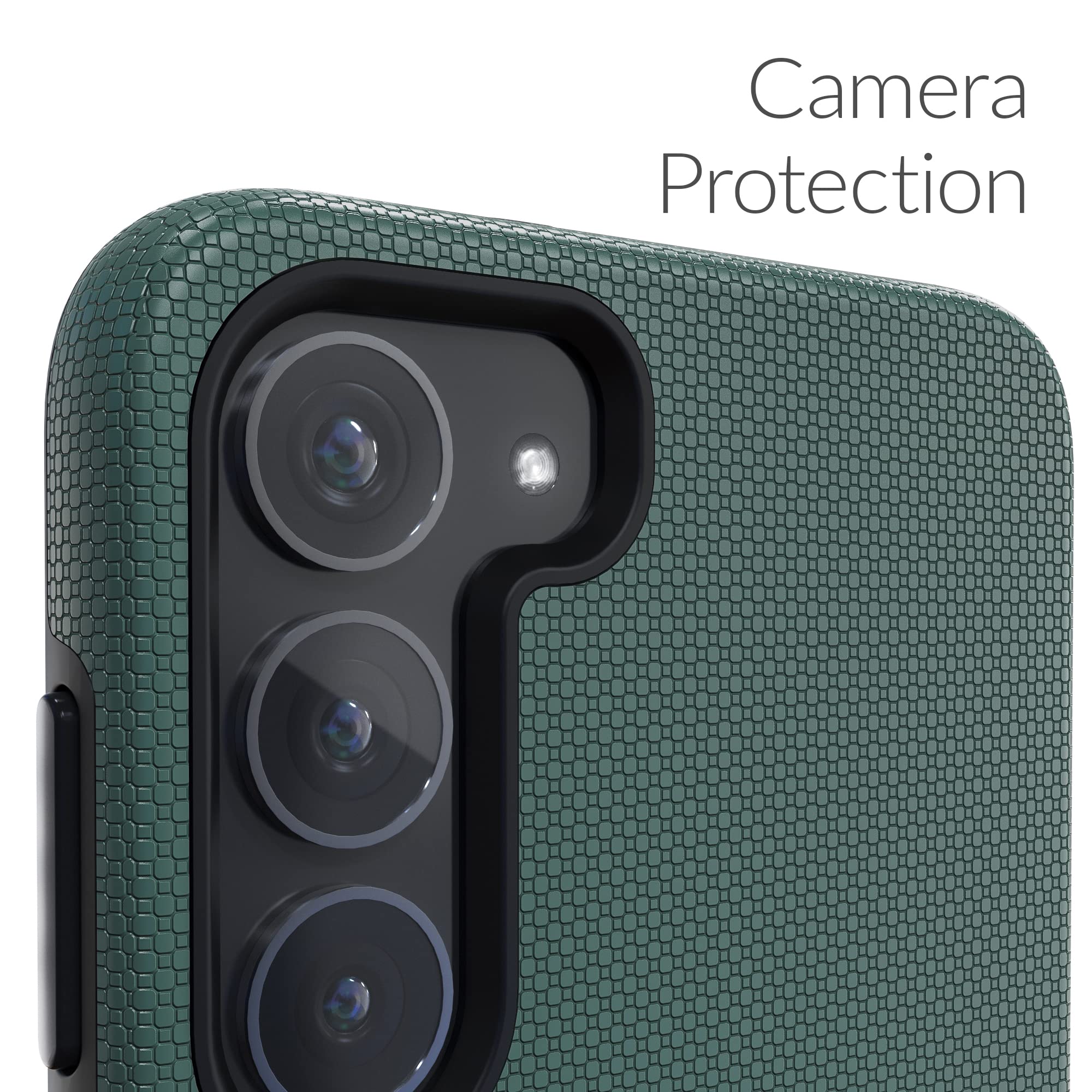 Shockproof Dual Layer Case for Samsung Galaxy S23 Plus - Heavy Duty Protection, Military Grade Drop Tested, Slim Fit Cover (Forest Green) | Perfect for Outdoor Activities, Travel & Daily Use