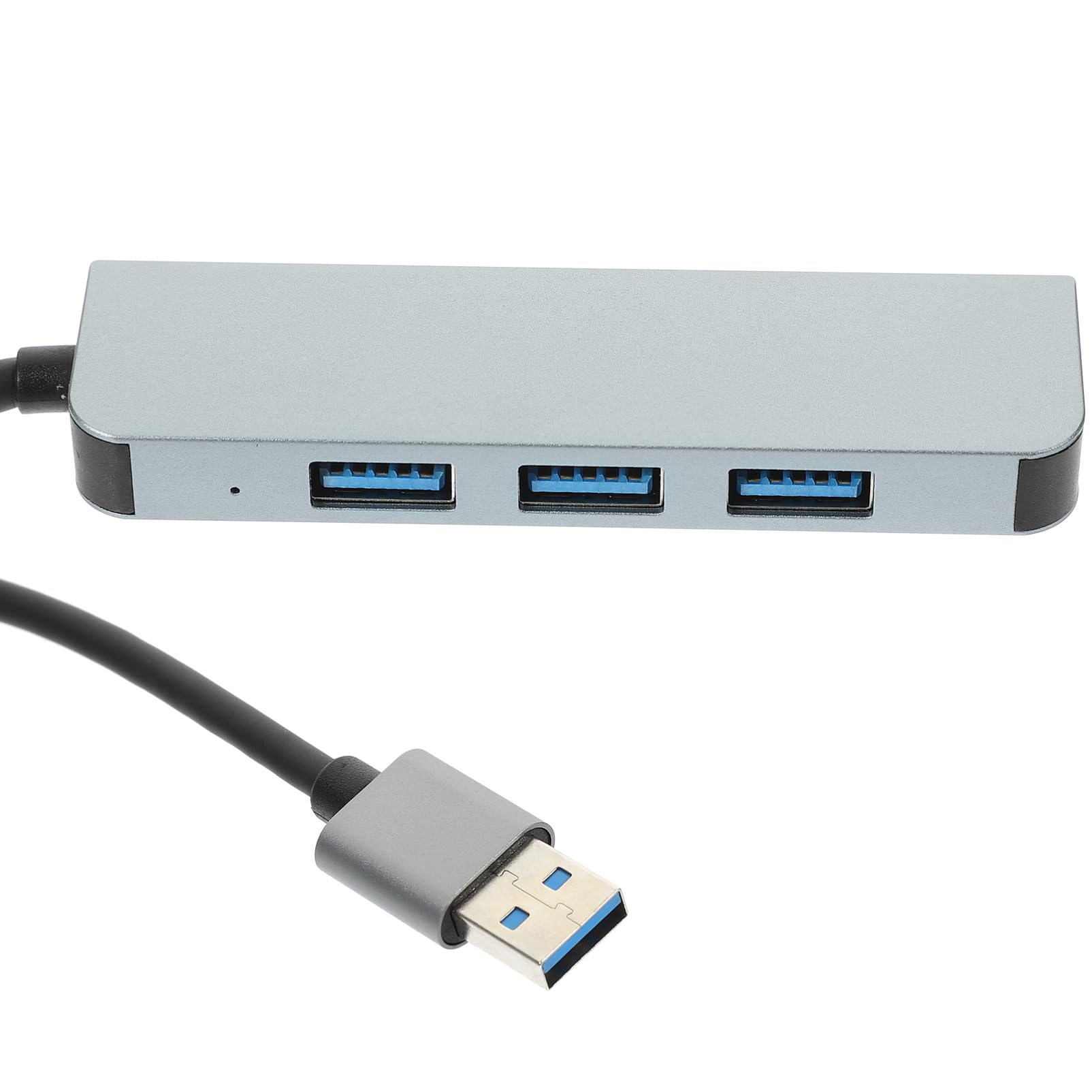 Homoyoyo 3-Port USB Hub with Aluminum Alloy Design - USB 3.0 Extension Cable & Multi-Port Expander for Laptop, PC, MacBook - Perfect for Office, Home & Travel Use