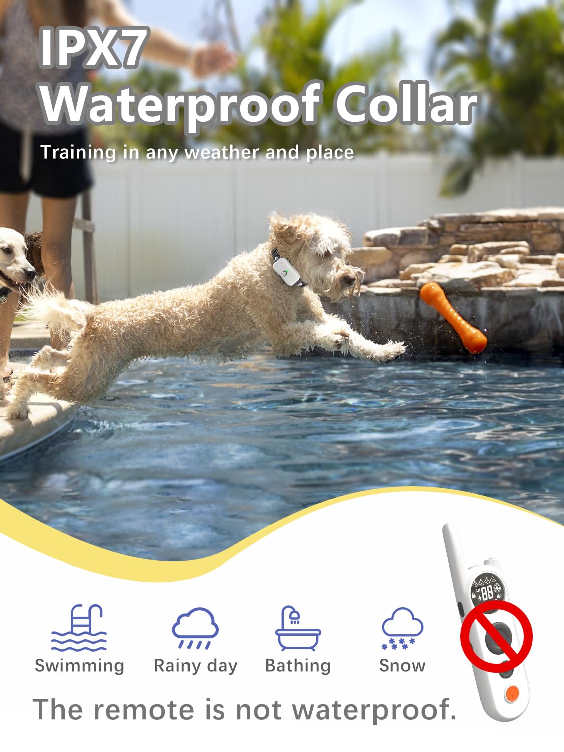 MIMOFPET Wireless Dog Fence for 2 Dogs - 856-Acre Coverage, 6100 Ft Range, Waterproof Electric Fence System with 3 Training Modes for Large & Medium Pets | Indoor & Outdoor Use, Backyard Containment, Pet Safety Solution