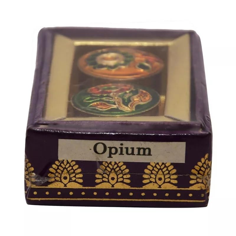Opium Natural Solid Perfume for Men & Women - Long Lasting Alcohol-Free Fragrance (4g) - Perfect for Travel, Daily Wear & Gift Giving