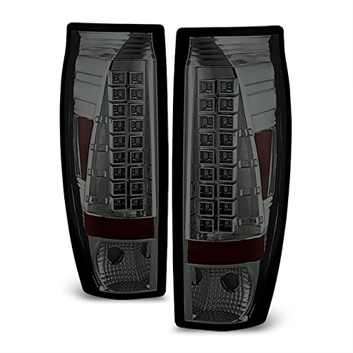 AKKON Smoke LED Tail Lights for 2002-2006 Chevy Avalanche GMT800 - Rear Brake Lamps Replacement - Enhances Visibility & Style for Night Driving and Off-Road Adventures
