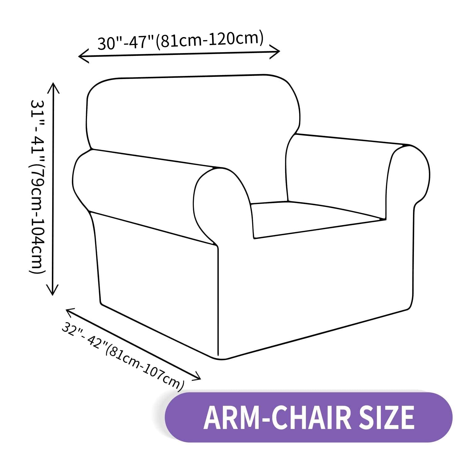 ZNSAYOTX Universal Stretch Chair Slipcover - Super Soft Spandex Sofa Cover with Anti-Slip Foam for Living Room, Office, Dining Chairs - Pet & Dog Furniture Protector (Beige) - Perfect for Home Decor & Furniture Protection