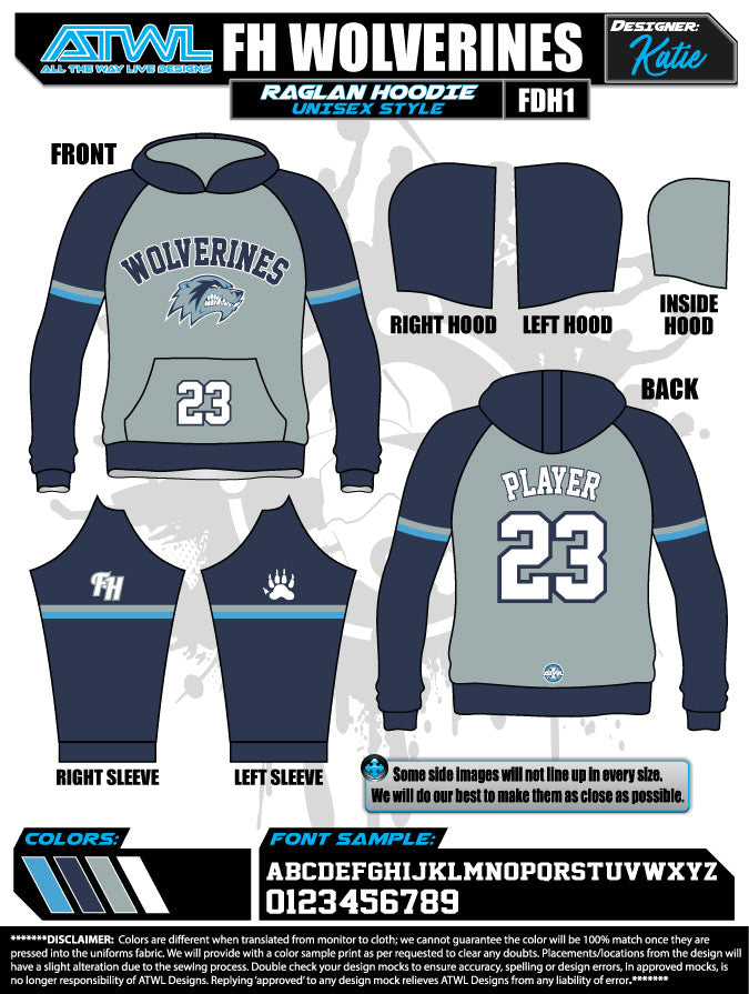 Wolverines Grey Full Dye Hoodie - Premium Cotton Pullover Sweatshirt for Men & Women | Perfect for Casual Wear, Street Style & Outdoor Activities