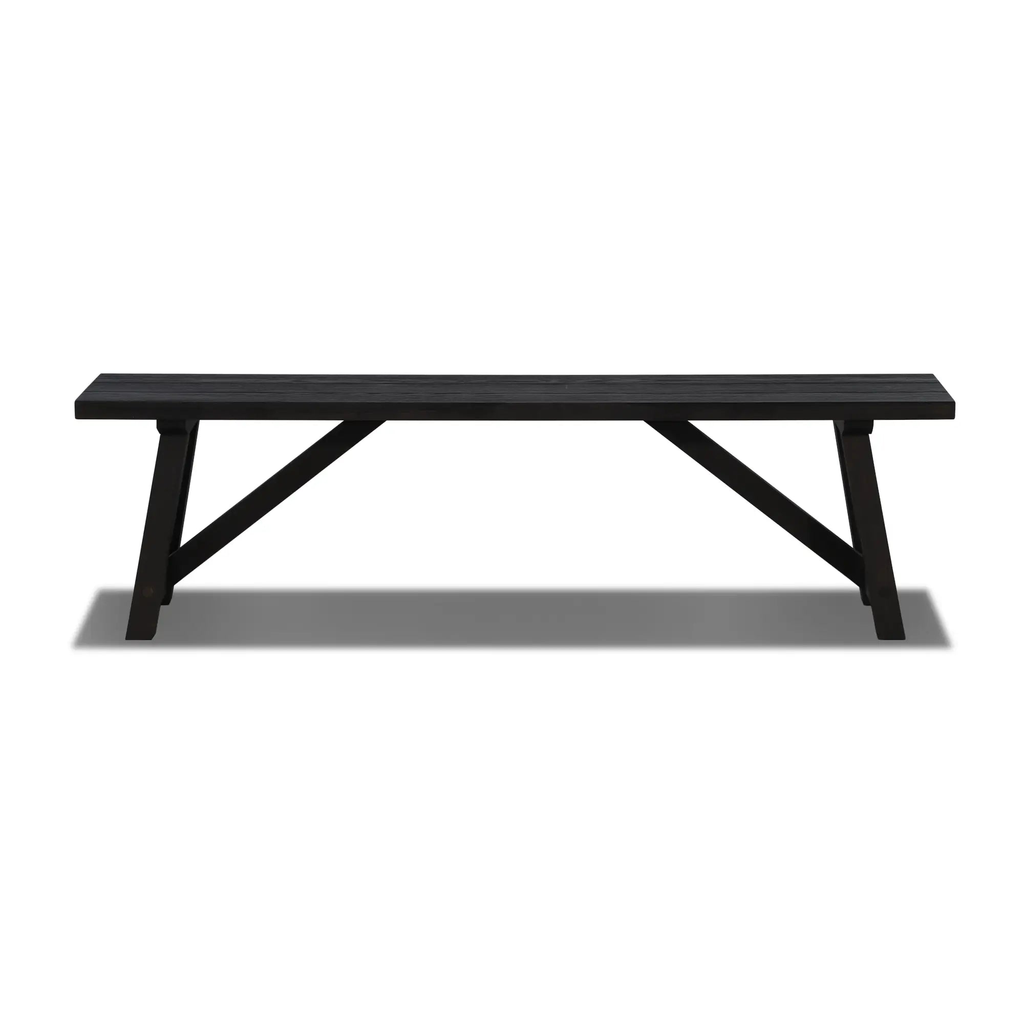 Solid Wood Bench - Cascais Style Handcrafted Wooden Bench for Patio, Garden, or Entryway - Durable & Weather-Resistant Outdoor Seating