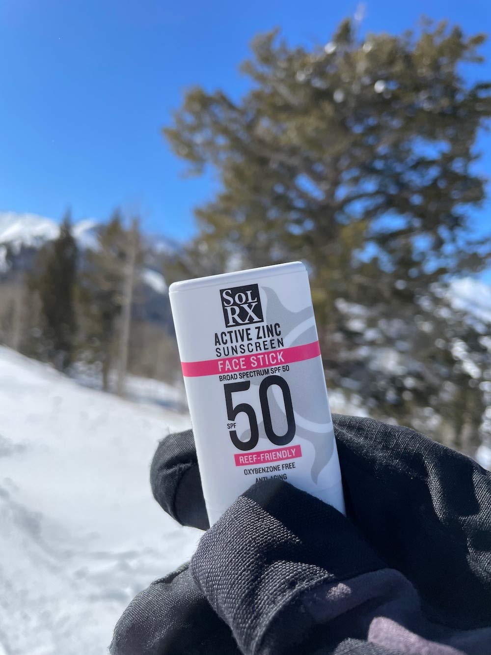 SolRX MINERAL SPF 50 Sunscreen Stick for Face - Zinc Oxide Sun Protection, Clear & Non-Greasy Formula, Water-Resistant, Reef Safe - Perfect for Outdoor Activities, Beach, Hiking & Daily Use
