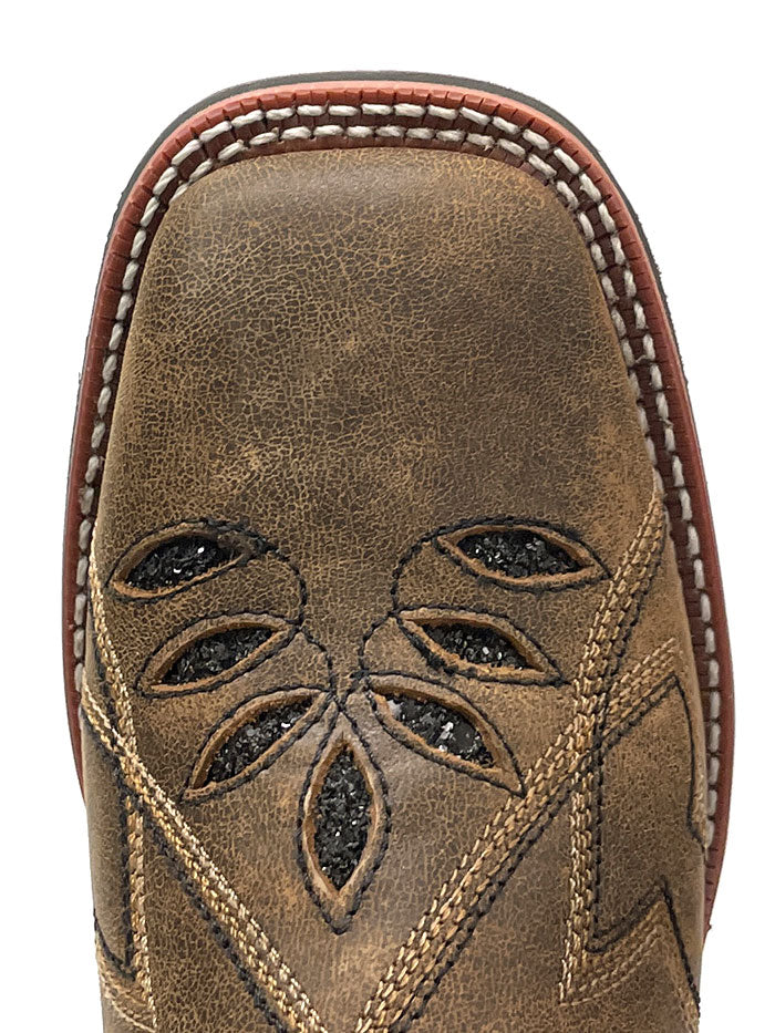 Laredo 5844 Women's Western Boots - Square Toe Cowgirl Boots in Honey Brown for Country Dancing & Rodeo Events