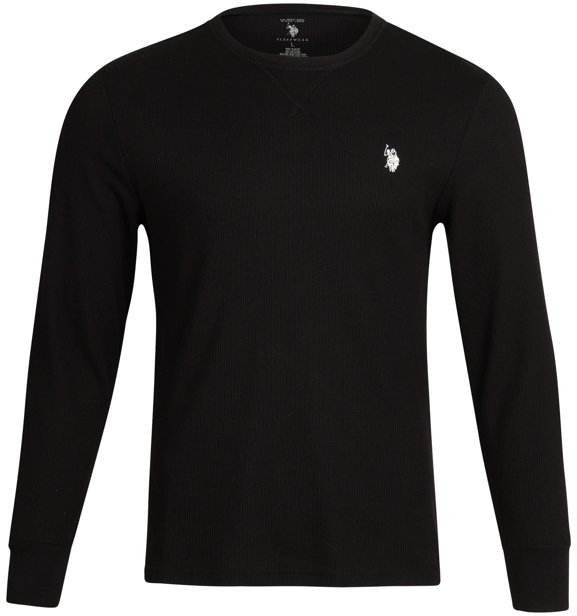 U.S. Polo Assn. Men's Thermal Shirt - Long Sleeve Waffle Knit Top for Winter Warmth & Layering | Casual & Outdoor Activities