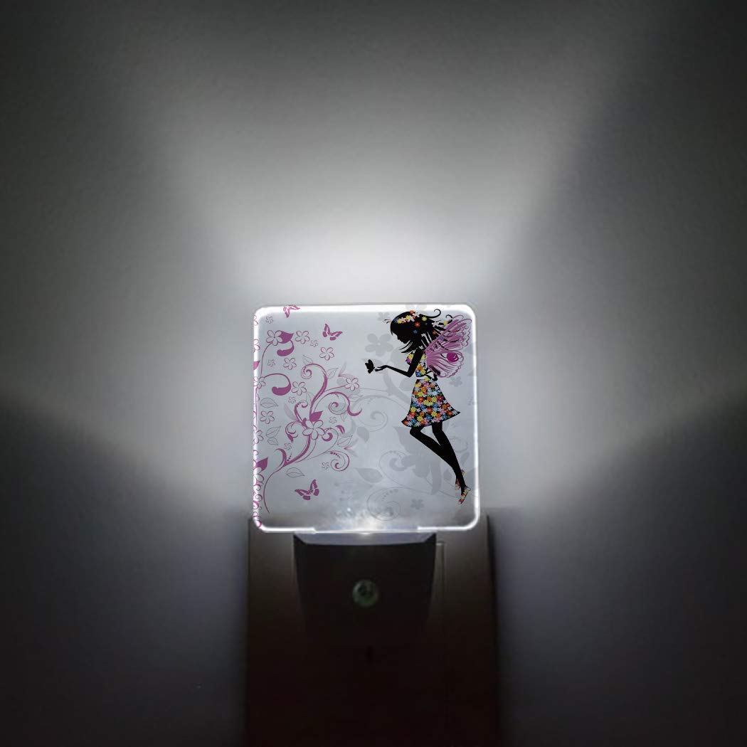 LED Night Light with Auto Sensor - Plug in Wall for Bedroom, Bathroom, Hallway - Kids & Adults Decor